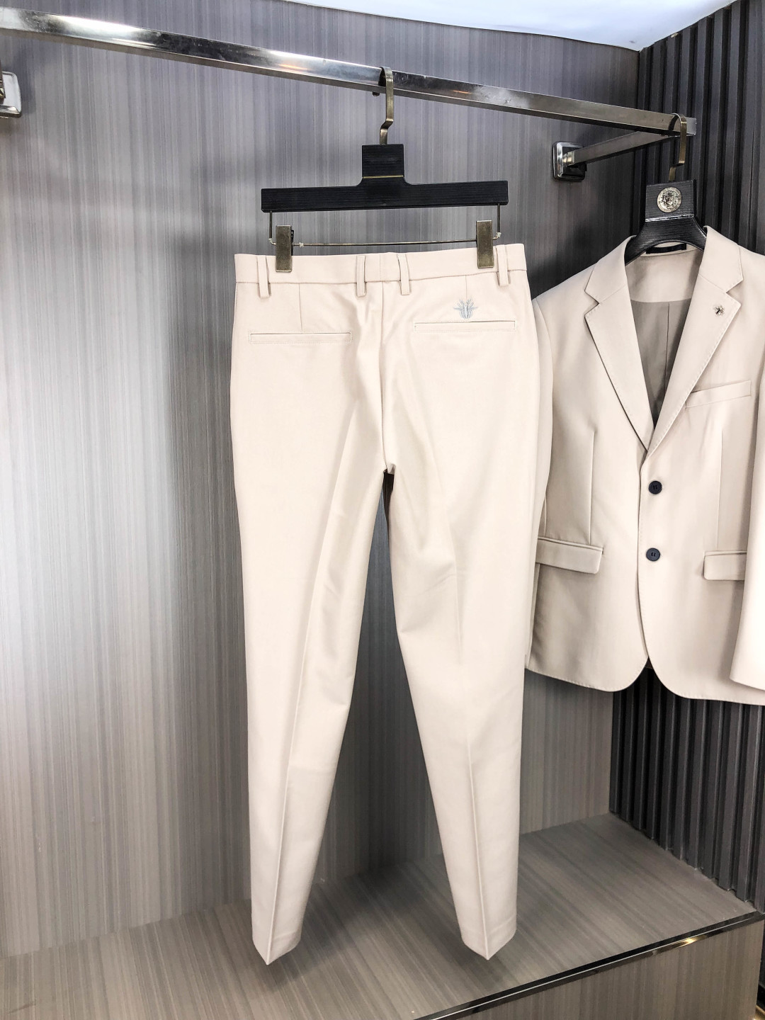 Dior Male Basic Clothing Cotton Gray Slim Fit L-175130