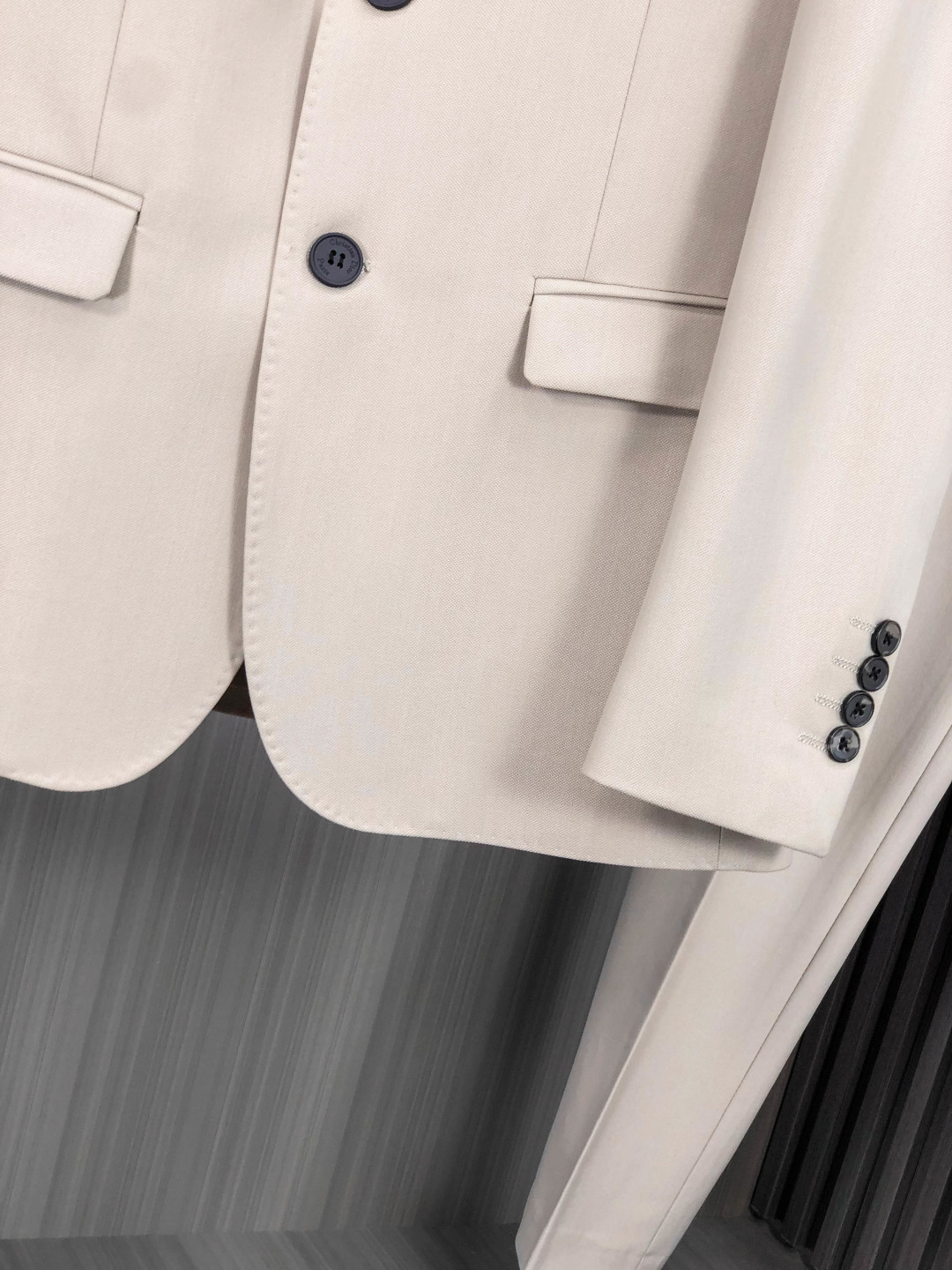 Dior Male Basic Clothing Cotton Gray Slim Fit L-175130