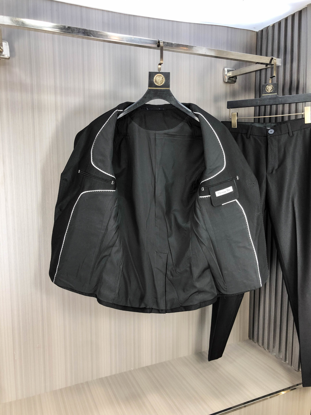 Dior Male Basic Clothing Cotton Gray Slim Fit L-175130