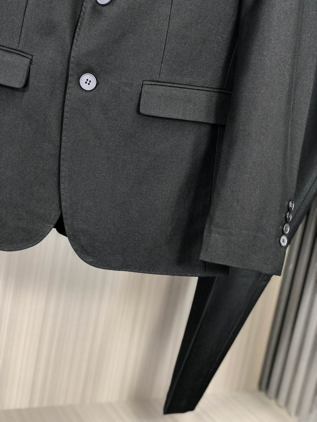 Dior Male Basic Clothing Cotton Gray Slim Fit L-175130