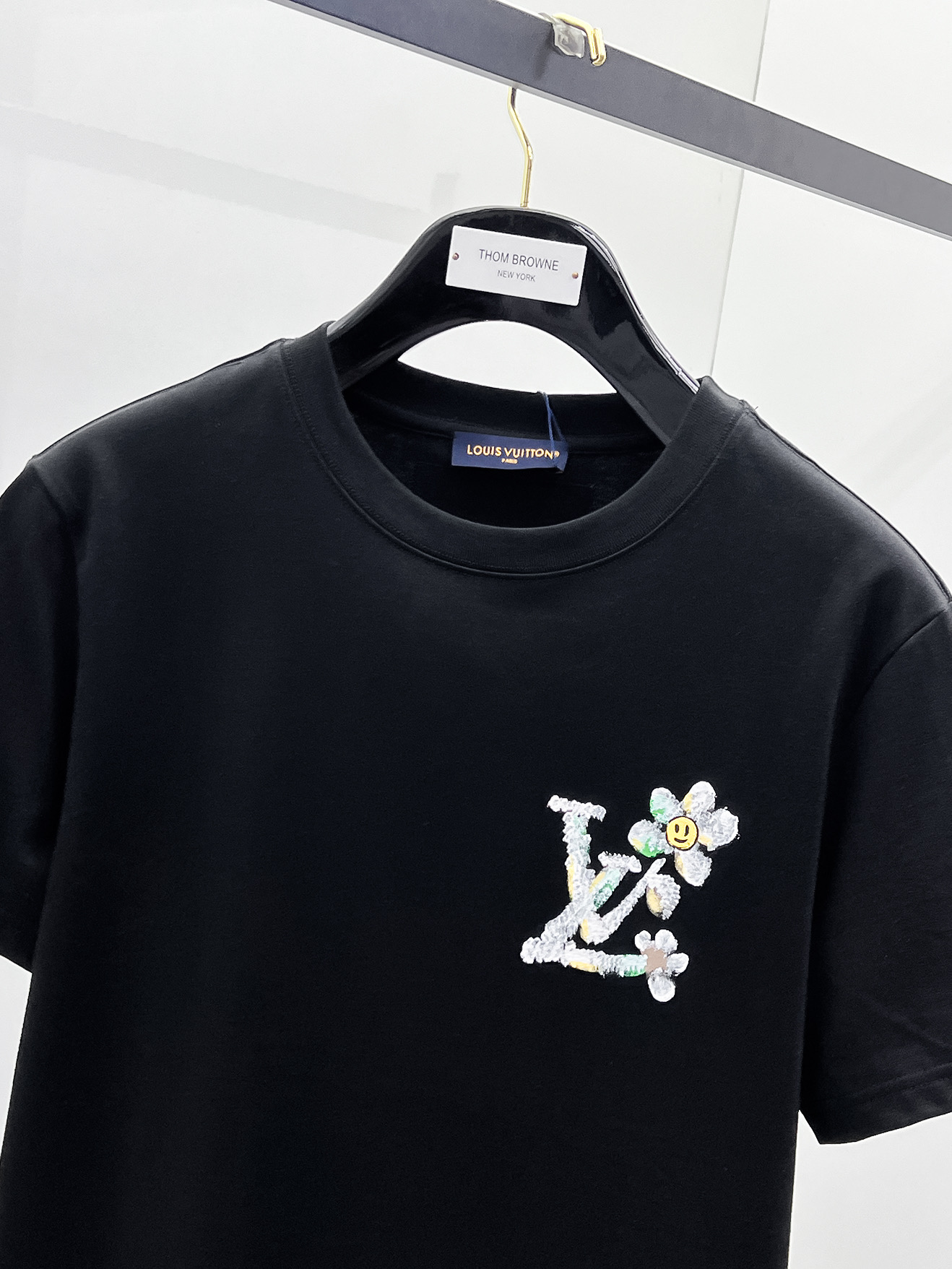 Louis Vuitton Basic Clothing Cotton Black S-m-l-xl