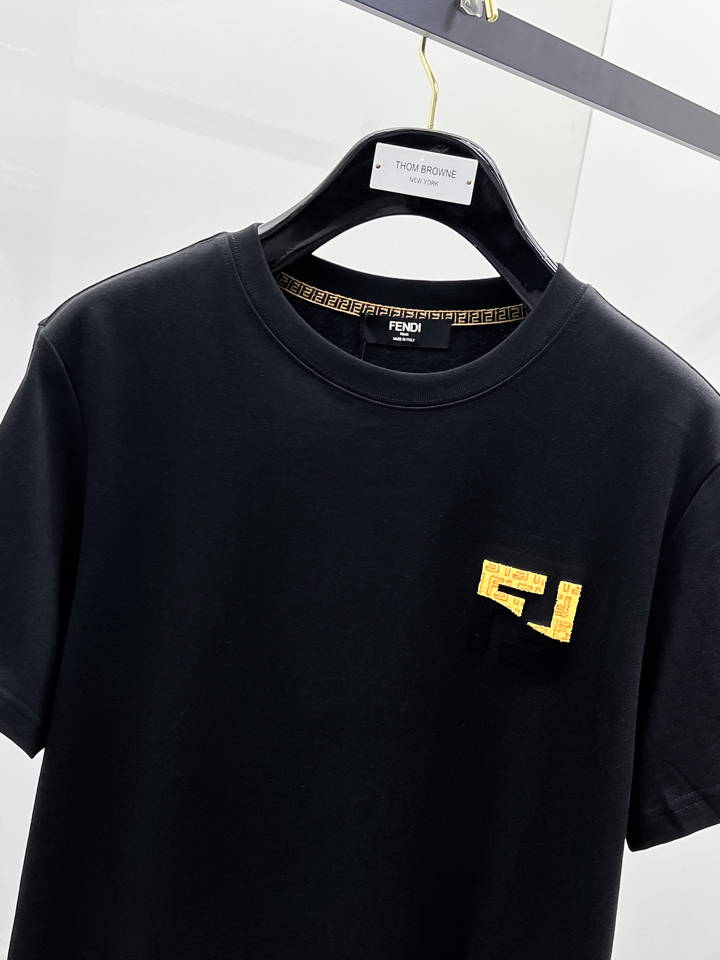Fendi Basic Clothing Cotton Black S-m-l-xl
