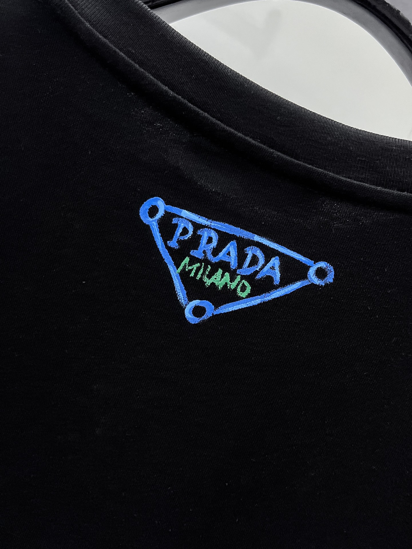 Prada Basic Clothing Cotton Black S-m-l-xl