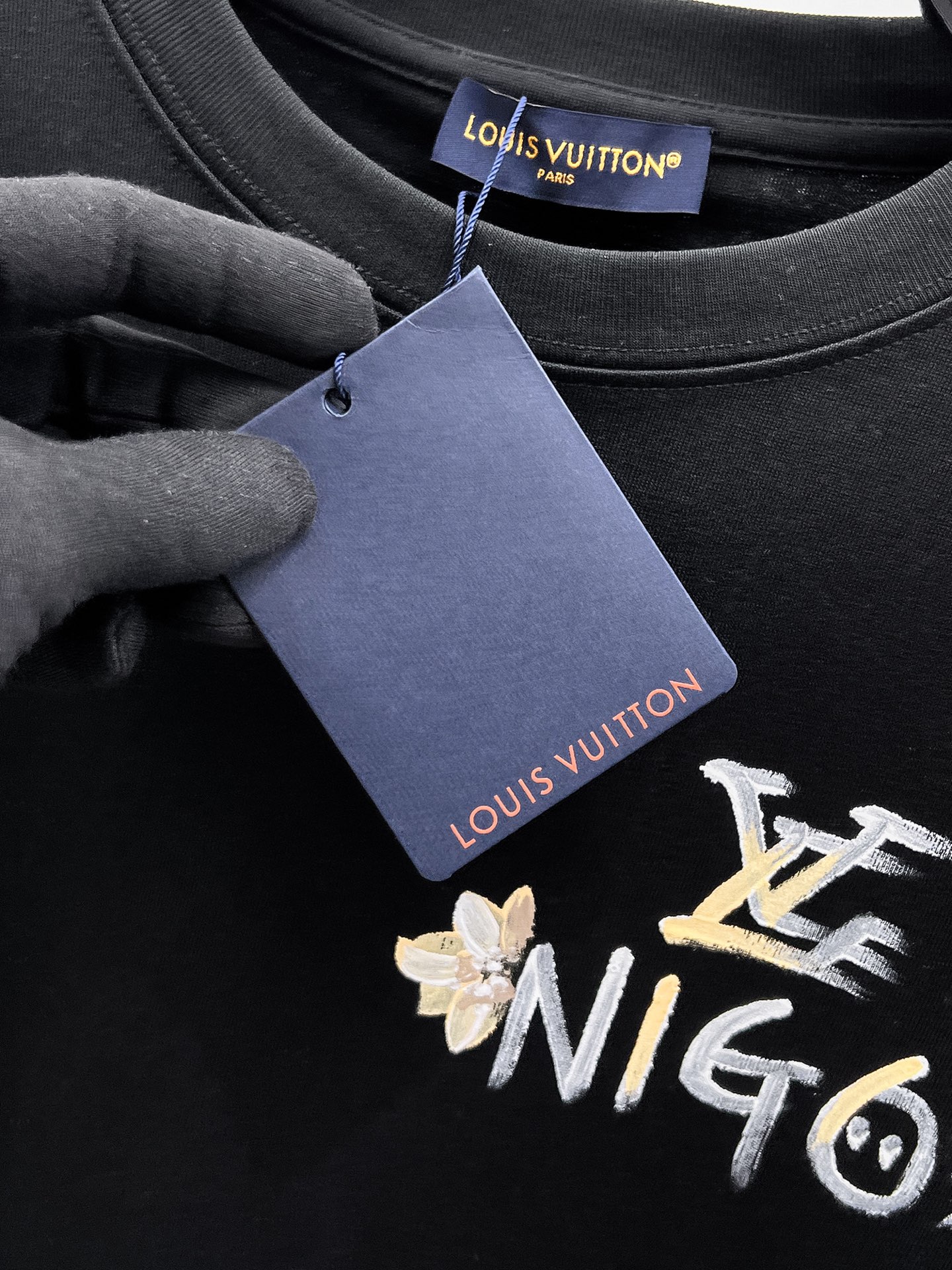 Louis Vuitton Basic Clothing Cotton Black S-m-l-xl