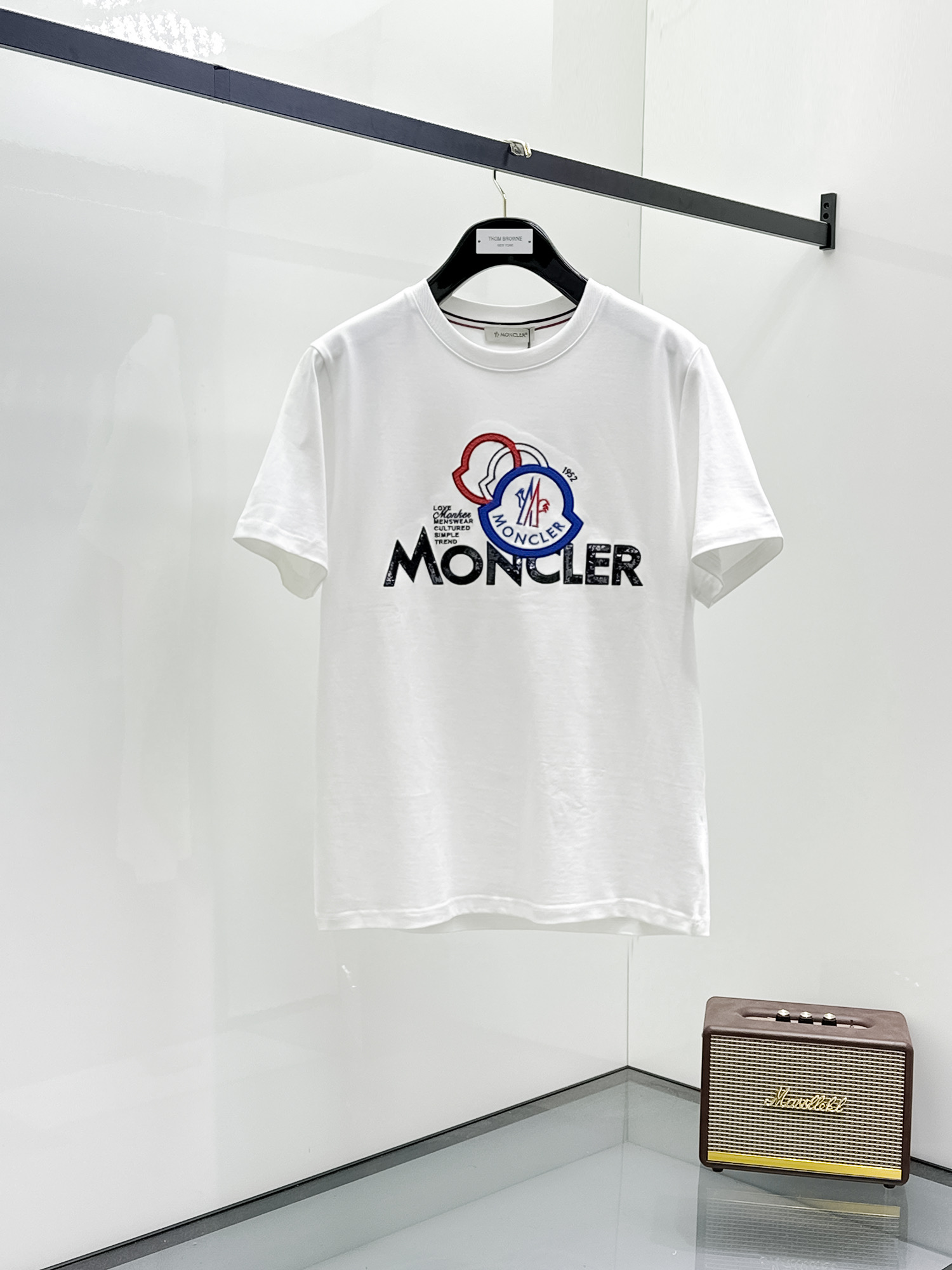 Moncler Basic Clothing Cotton Black S-m-l-xl