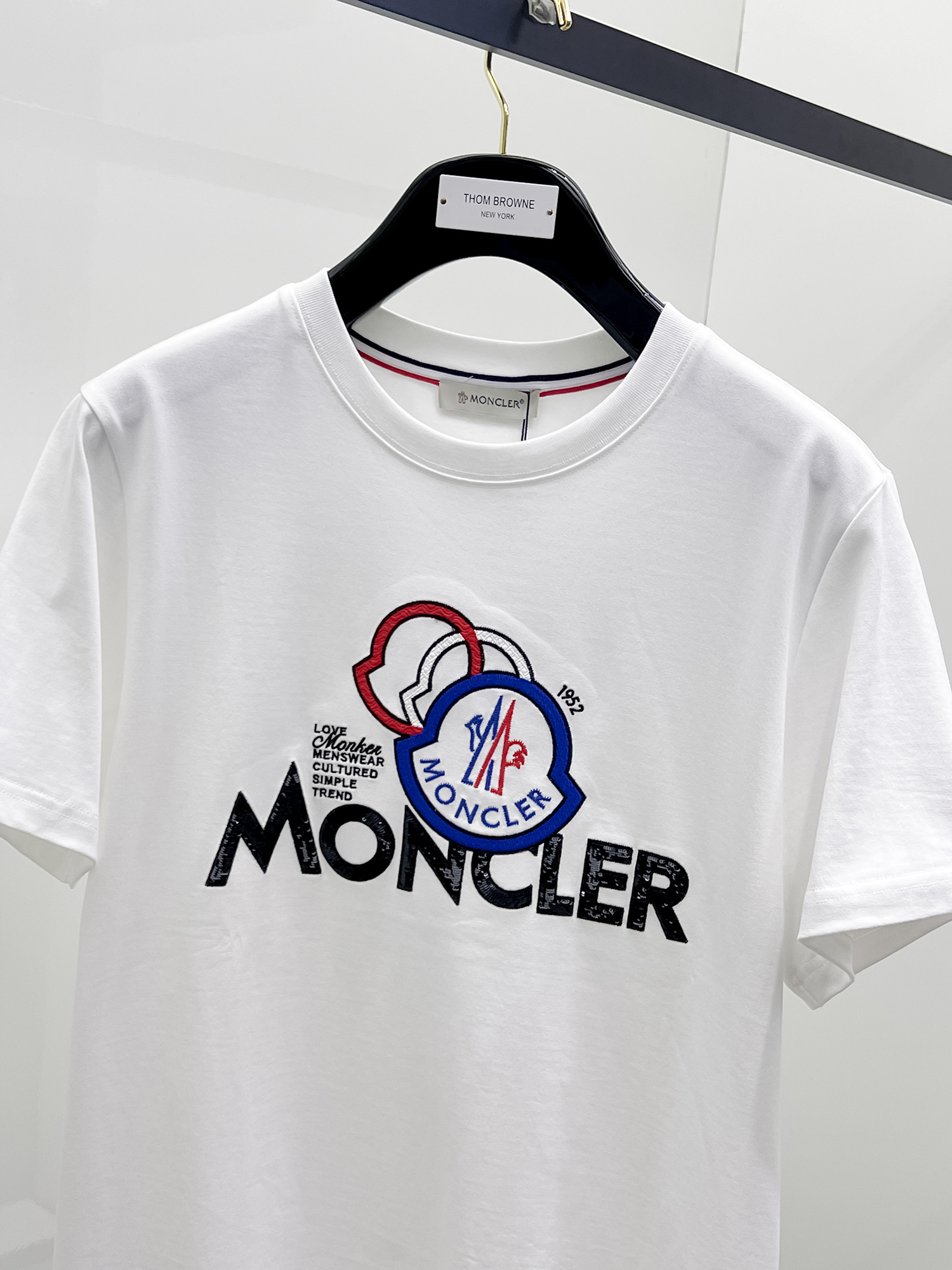 Moncler Basic Clothing Cotton Black S-m-l-xl