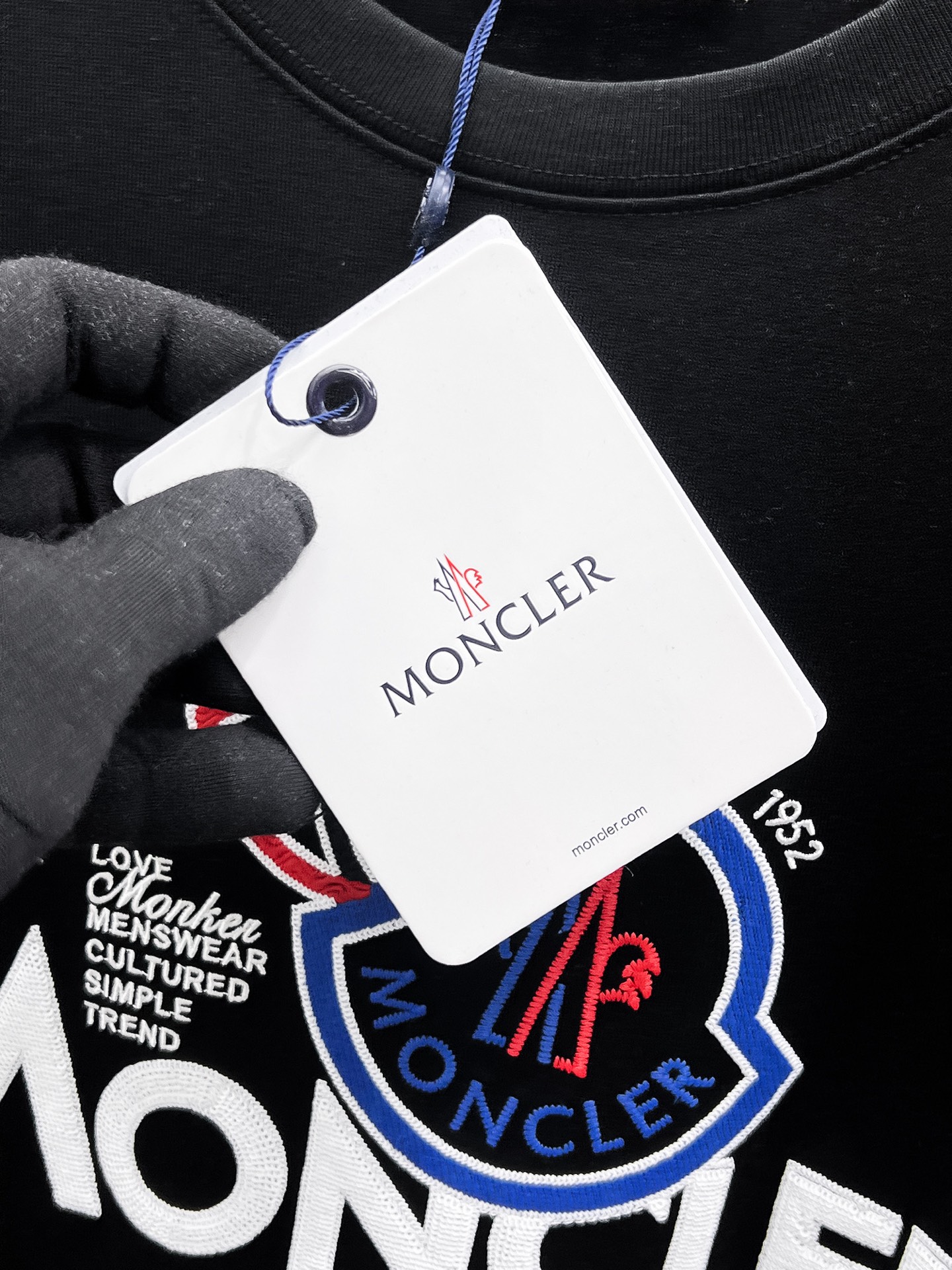 Moncler Basic Clothing Cotton Black S-m-l-xl