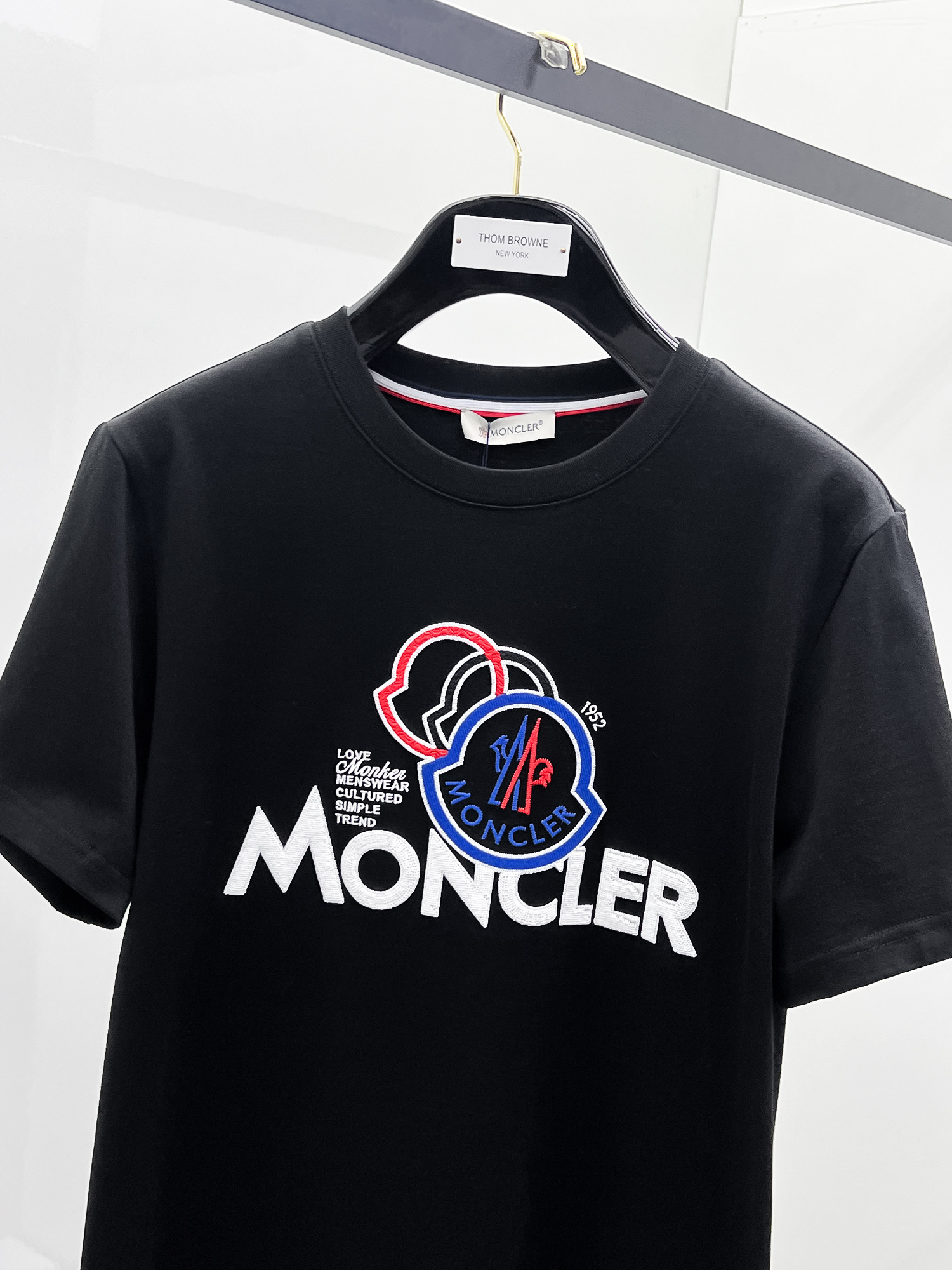 Moncler Basic Clothing Cotton Black S-m-l-xl