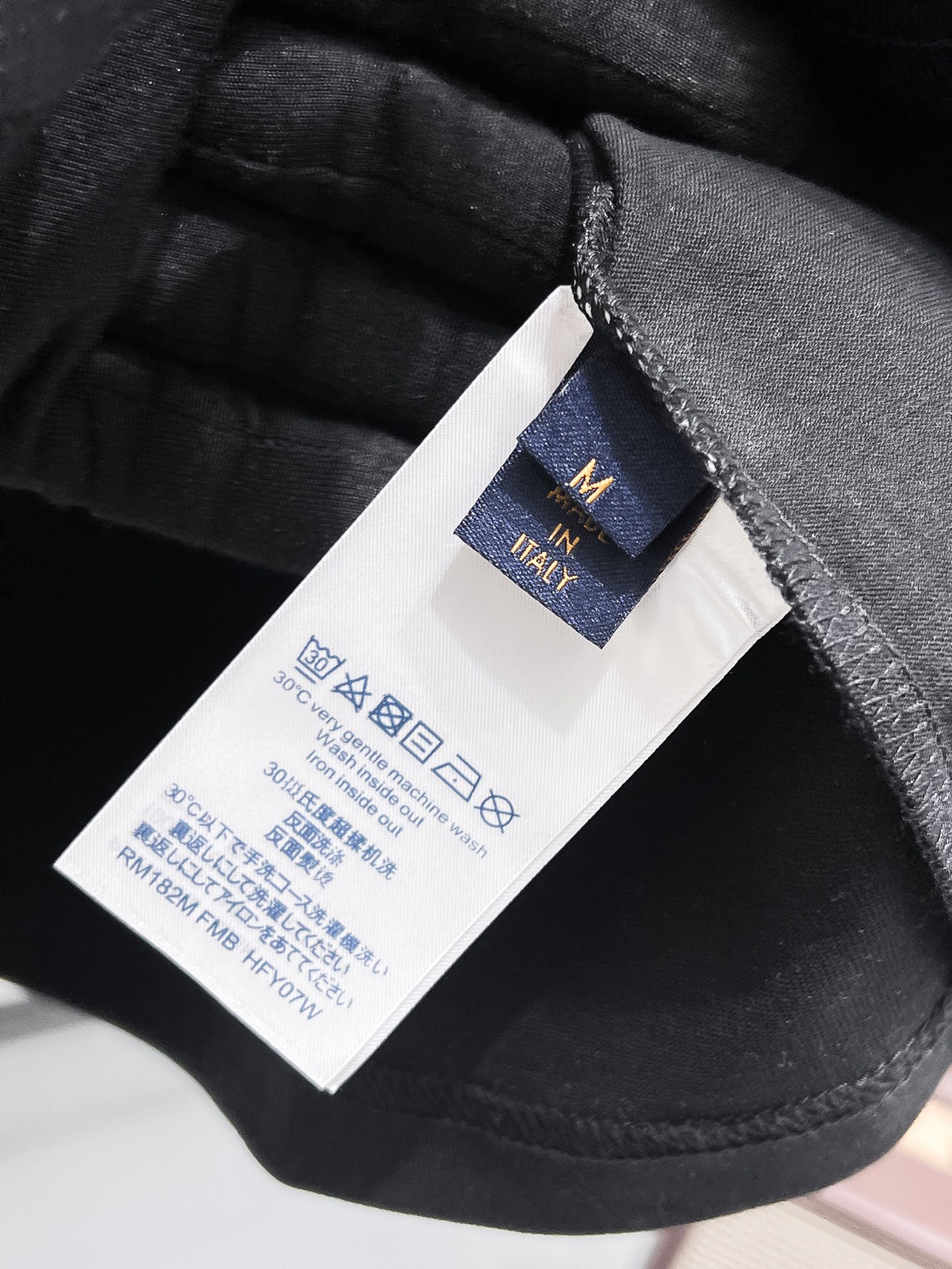 Louis Vuitton Basic Clothing Cotton Black S-m-l-xl