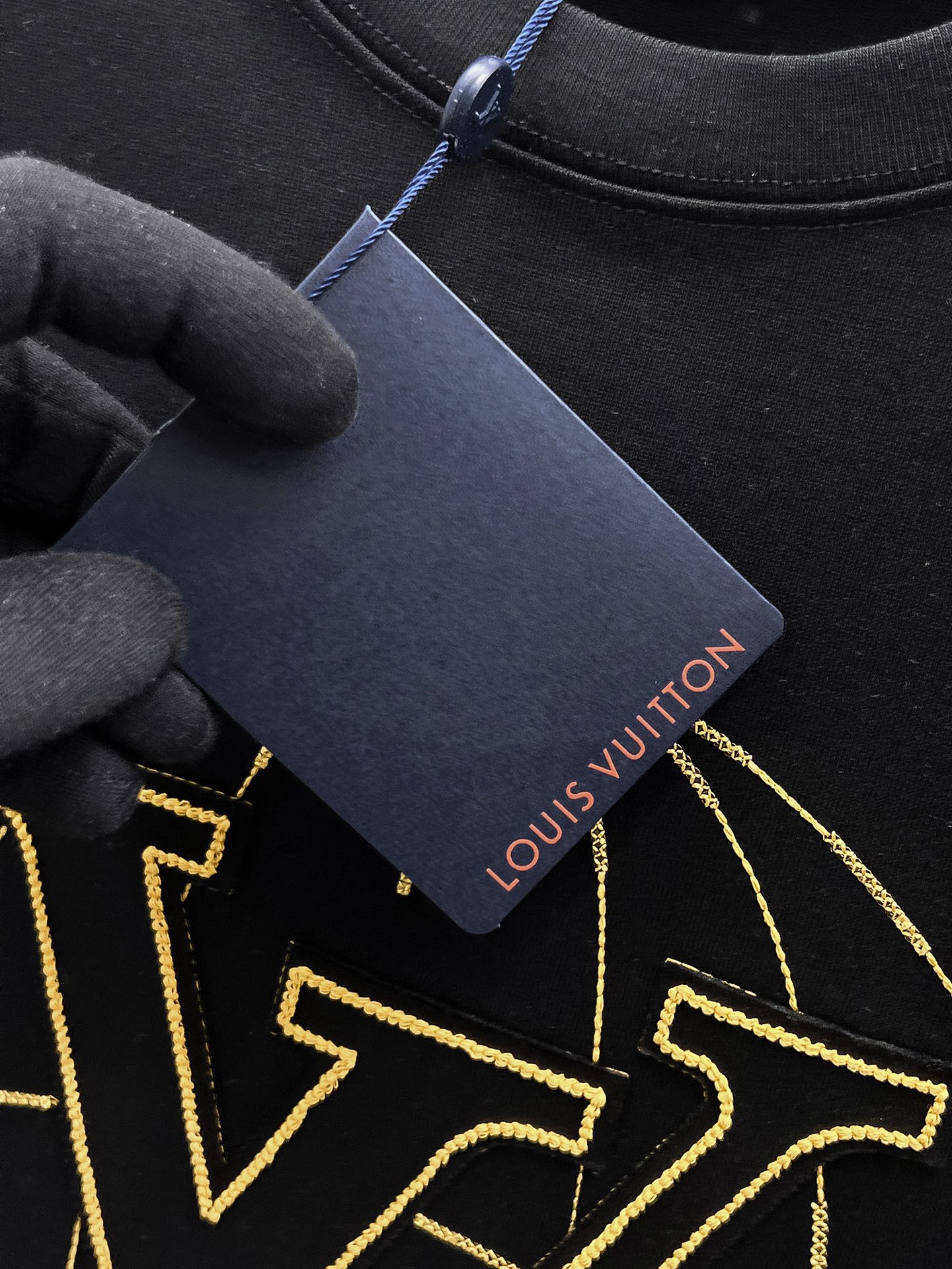 Louis Vuitton Basic Clothing Cotton Black S-m-l-xl