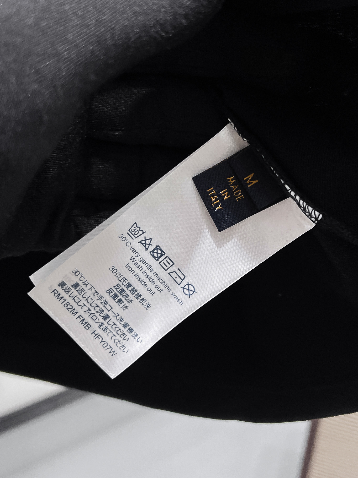 Louis Vuitton Basic Clothing Cotton Black S-m-l-xl