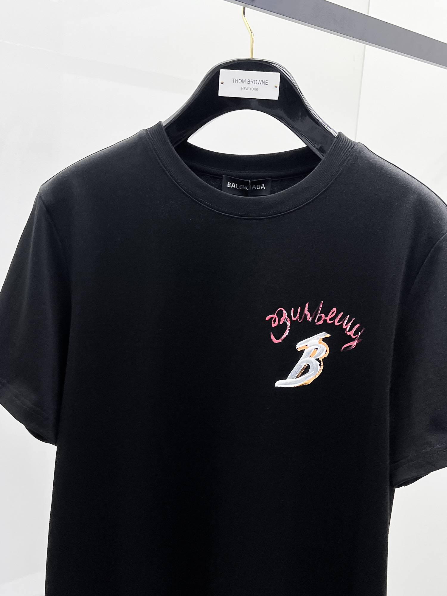 Burberry Basic Clothing Cotton Black S-m-l-xl
