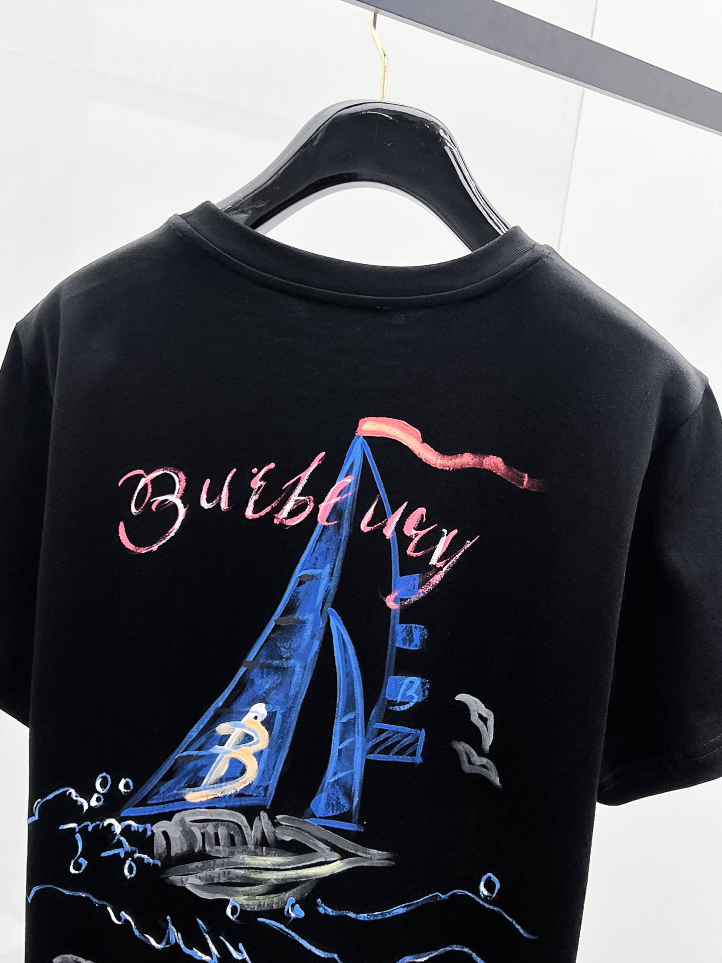 Burberry Basic Clothing Cotton Black S-m-l-xl