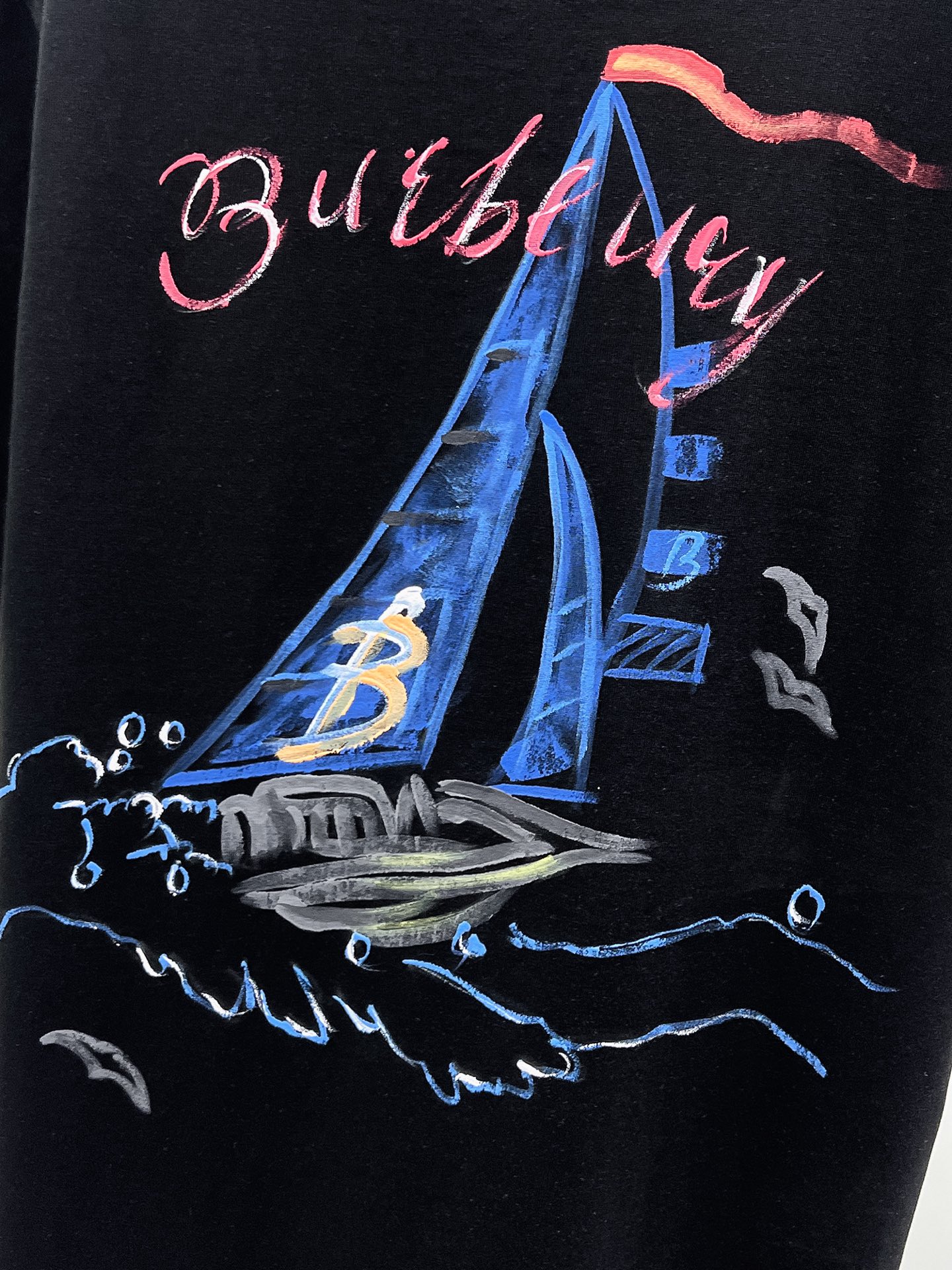 Burberry Basic Clothing Cotton Black S-m-l-xl