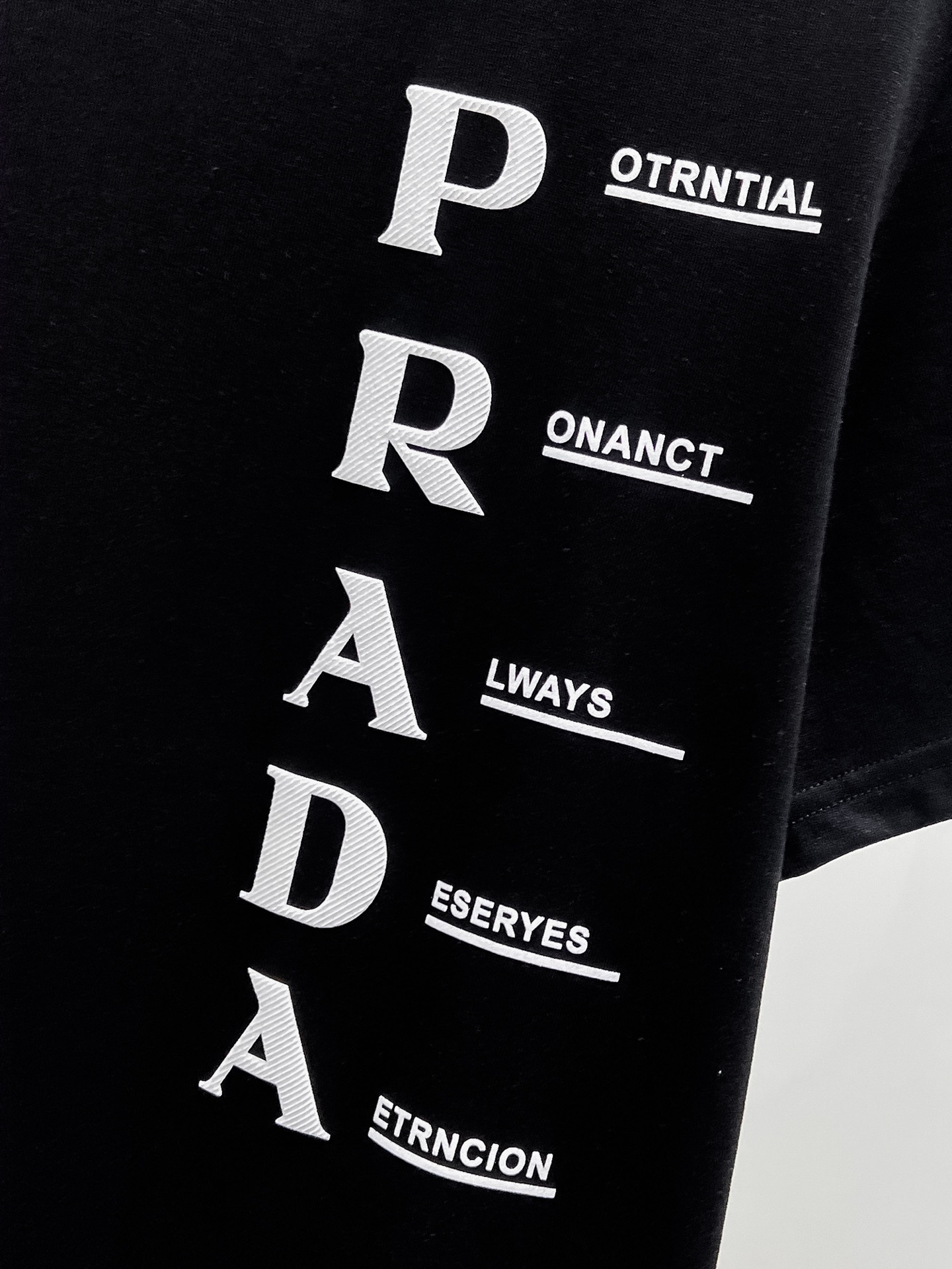 Prada Basic Clothing Cotton Black S-m-l-xl