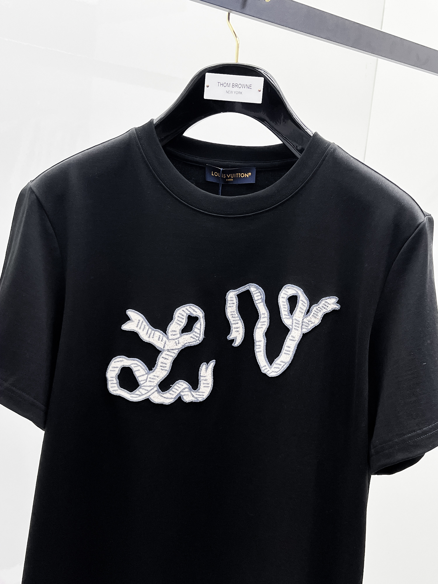 Louis Vuitton Basic Clothing Cotton Black S-m-l-xl