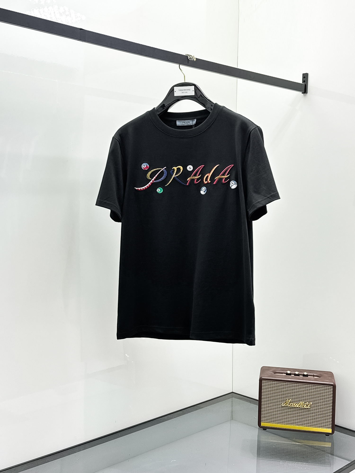 Prada Basic Clothing Cotton Black S-m-l-xl