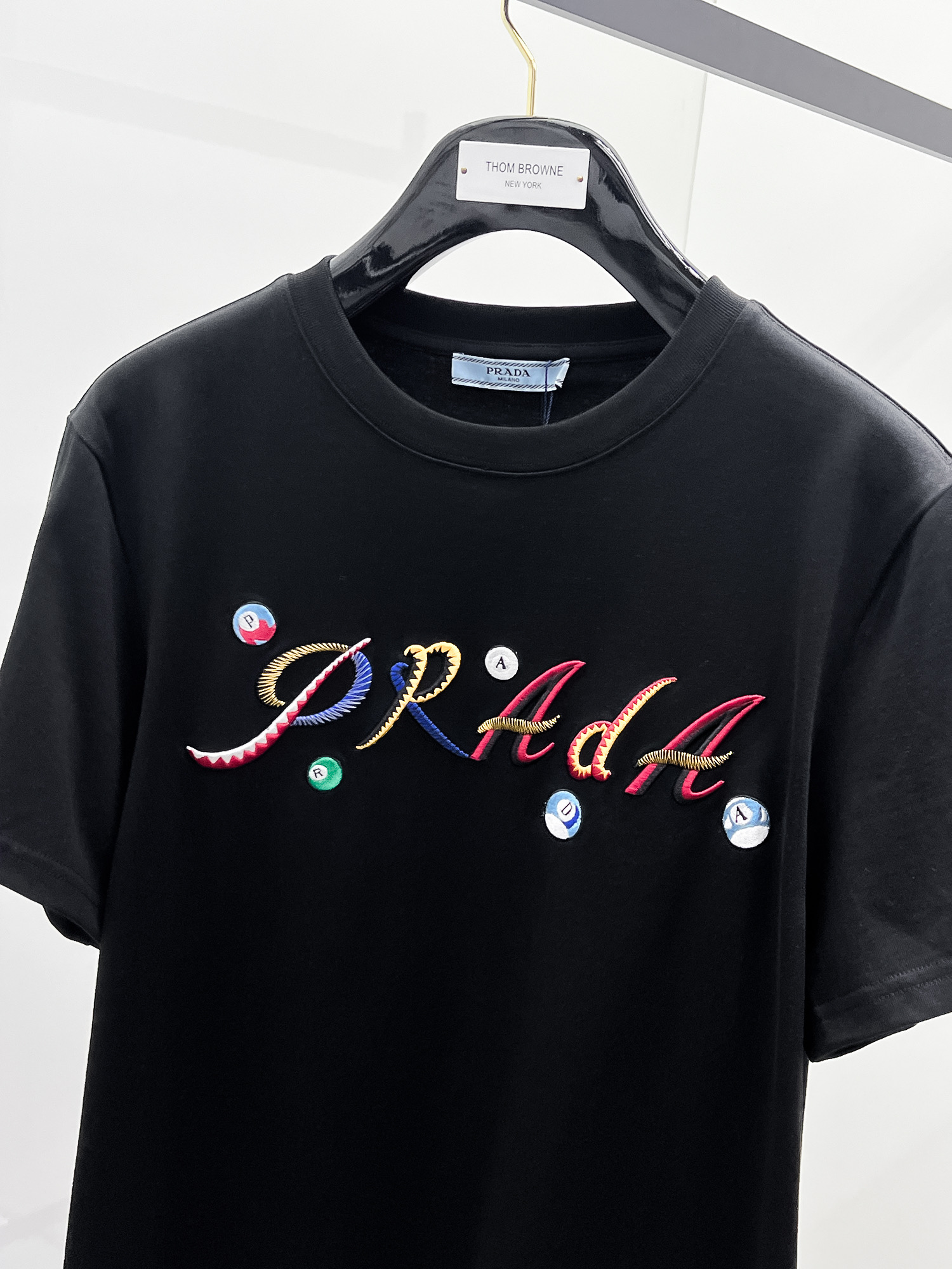 Prada Basic Clothing Cotton Black S-m-l-xl
