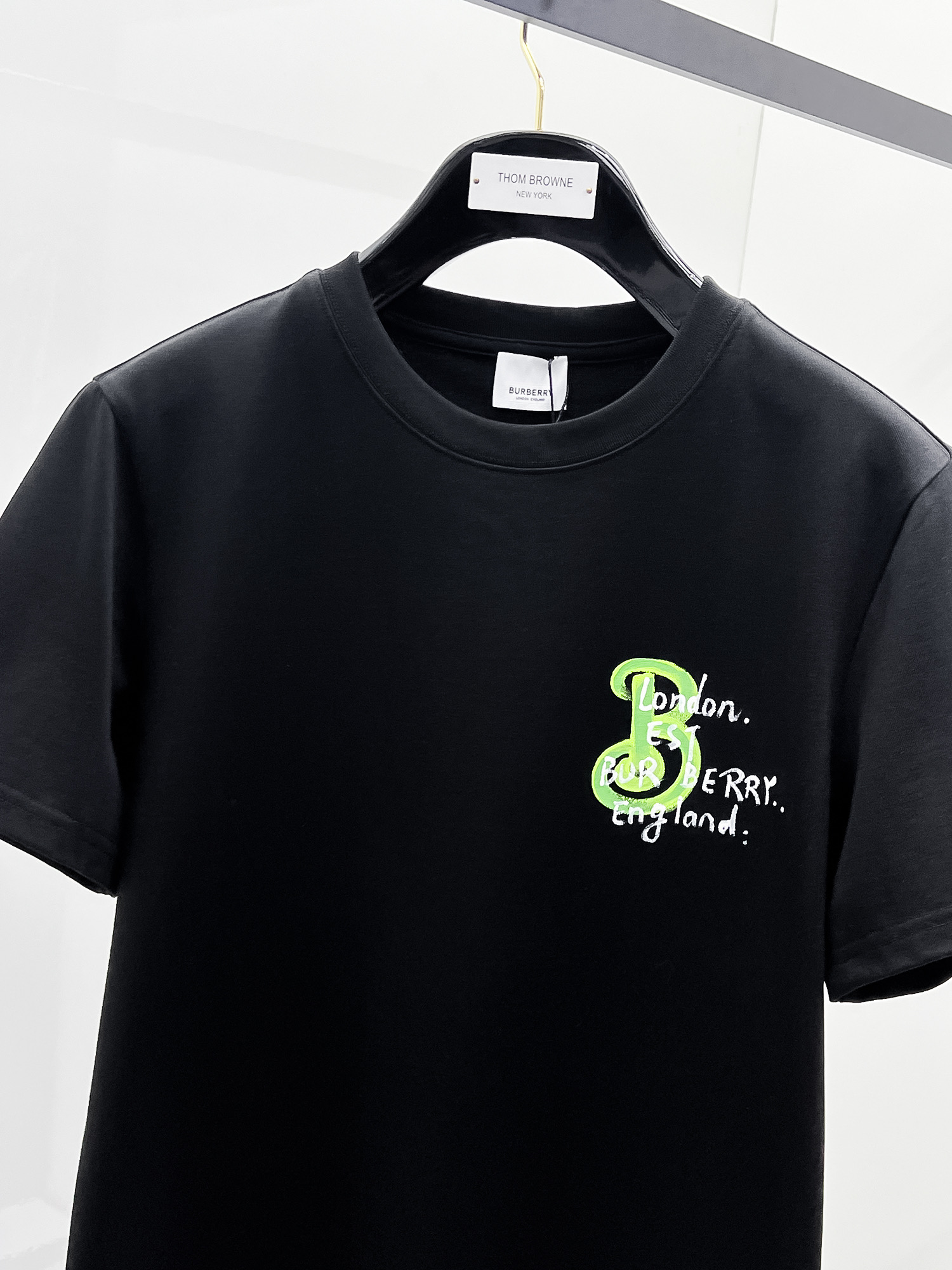 Burberry Basic Clothing Cotton Black S-m-l-xl