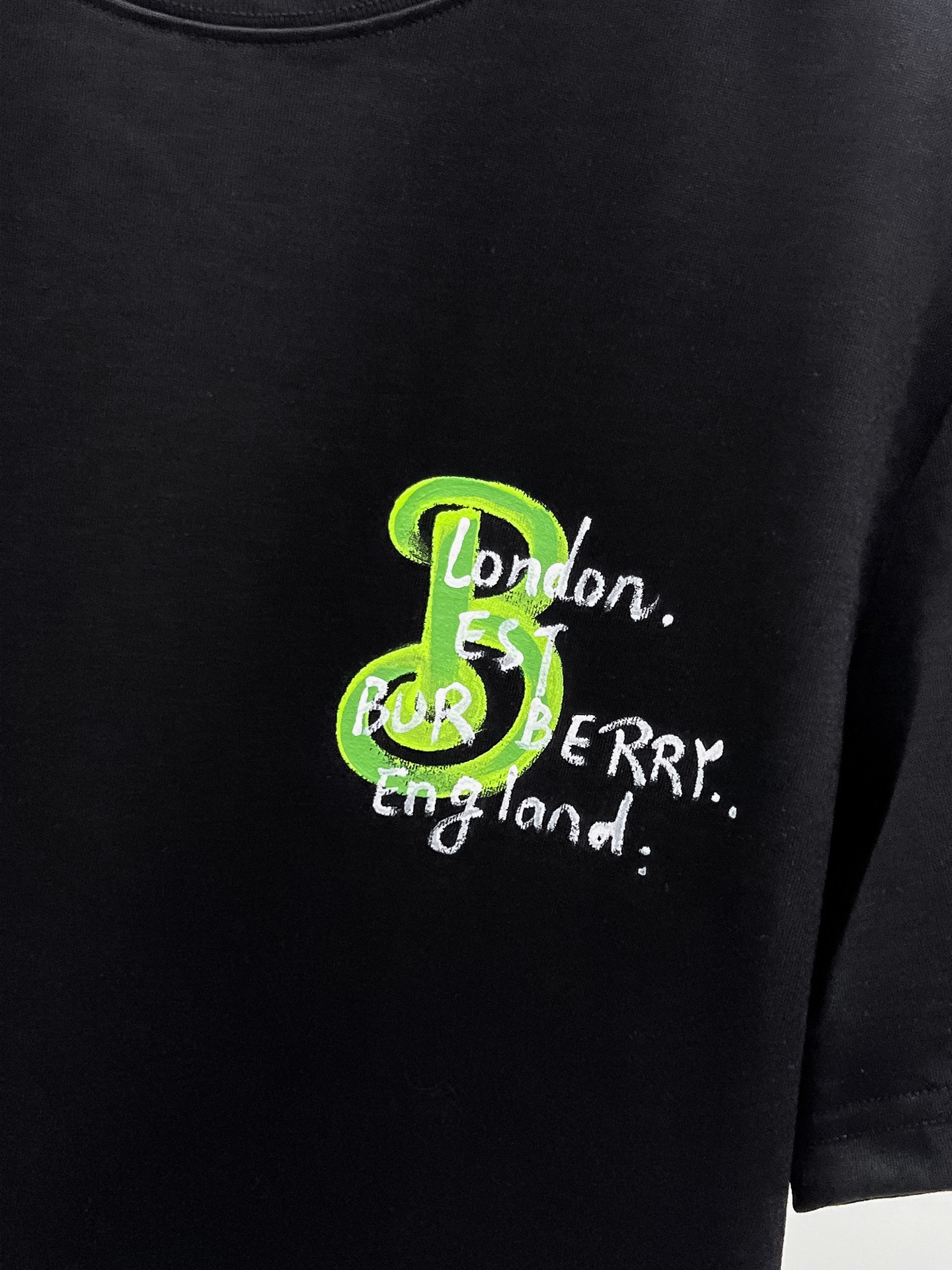 Burberry Basic Clothing Cotton Black S-m-l-xl