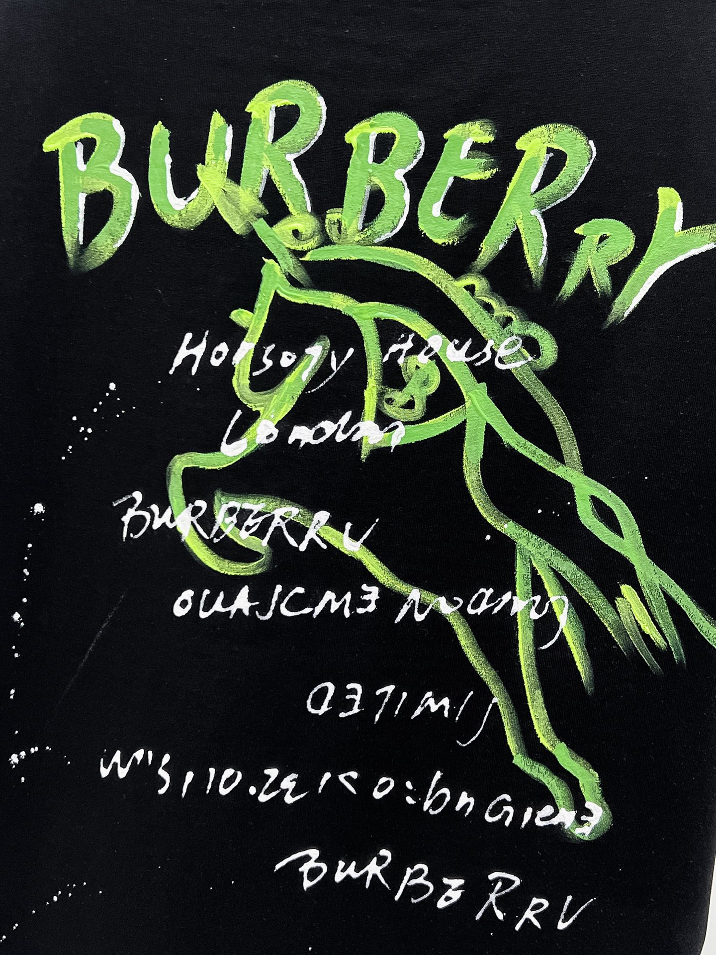 Burberry Basic Clothing Cotton Black S-m-l-xl