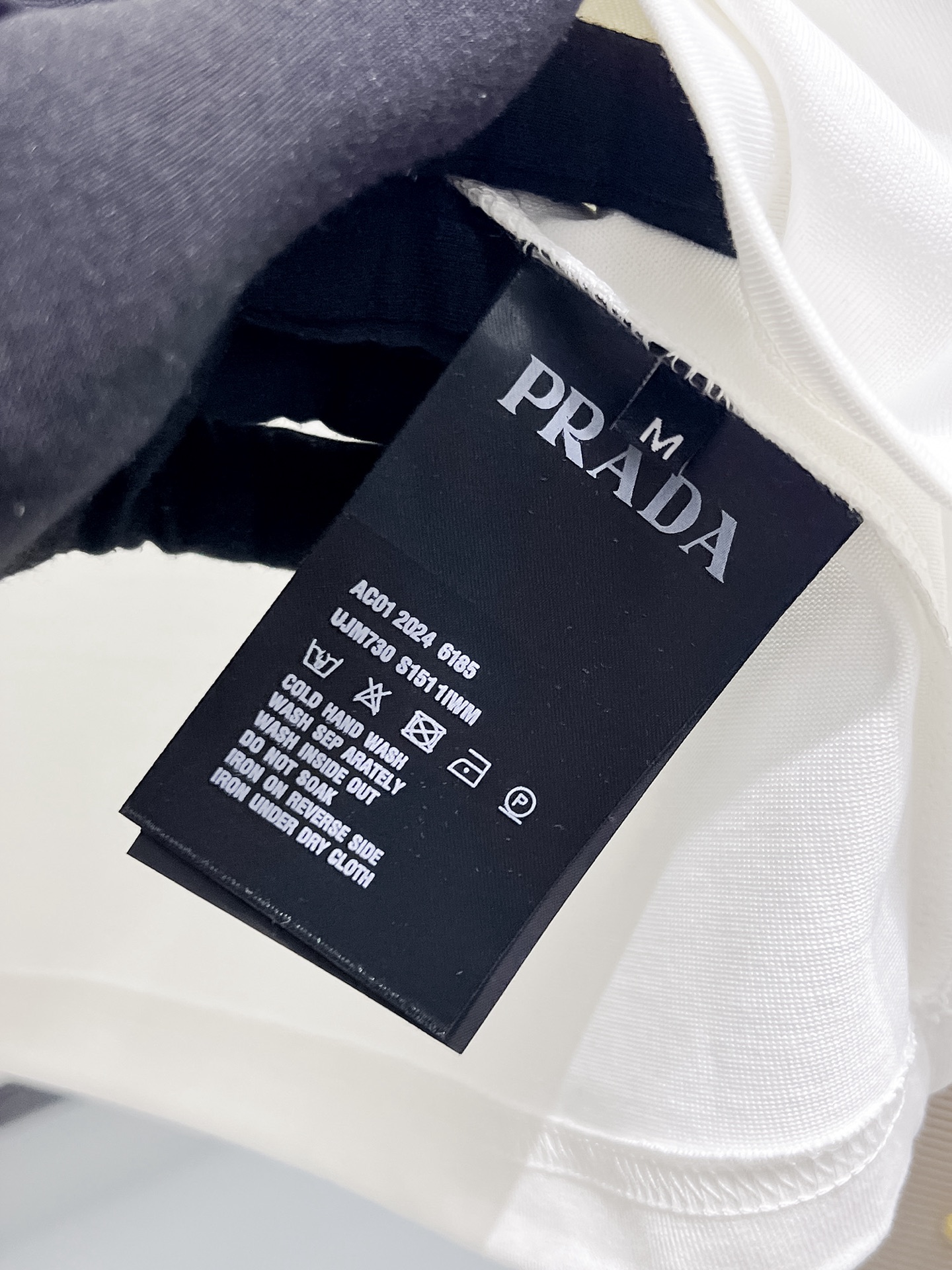 Prada Basic Clothing Cotton Black S-m-l-xl