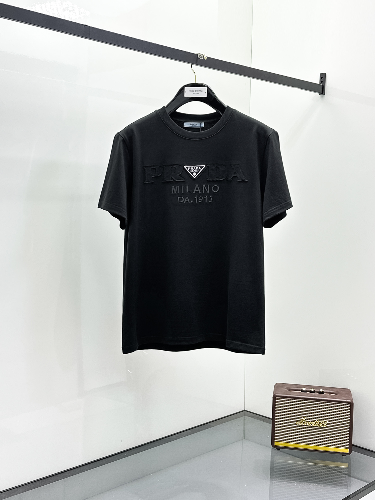 Prada Basic Clothing Cotton Black S-m-l-xl