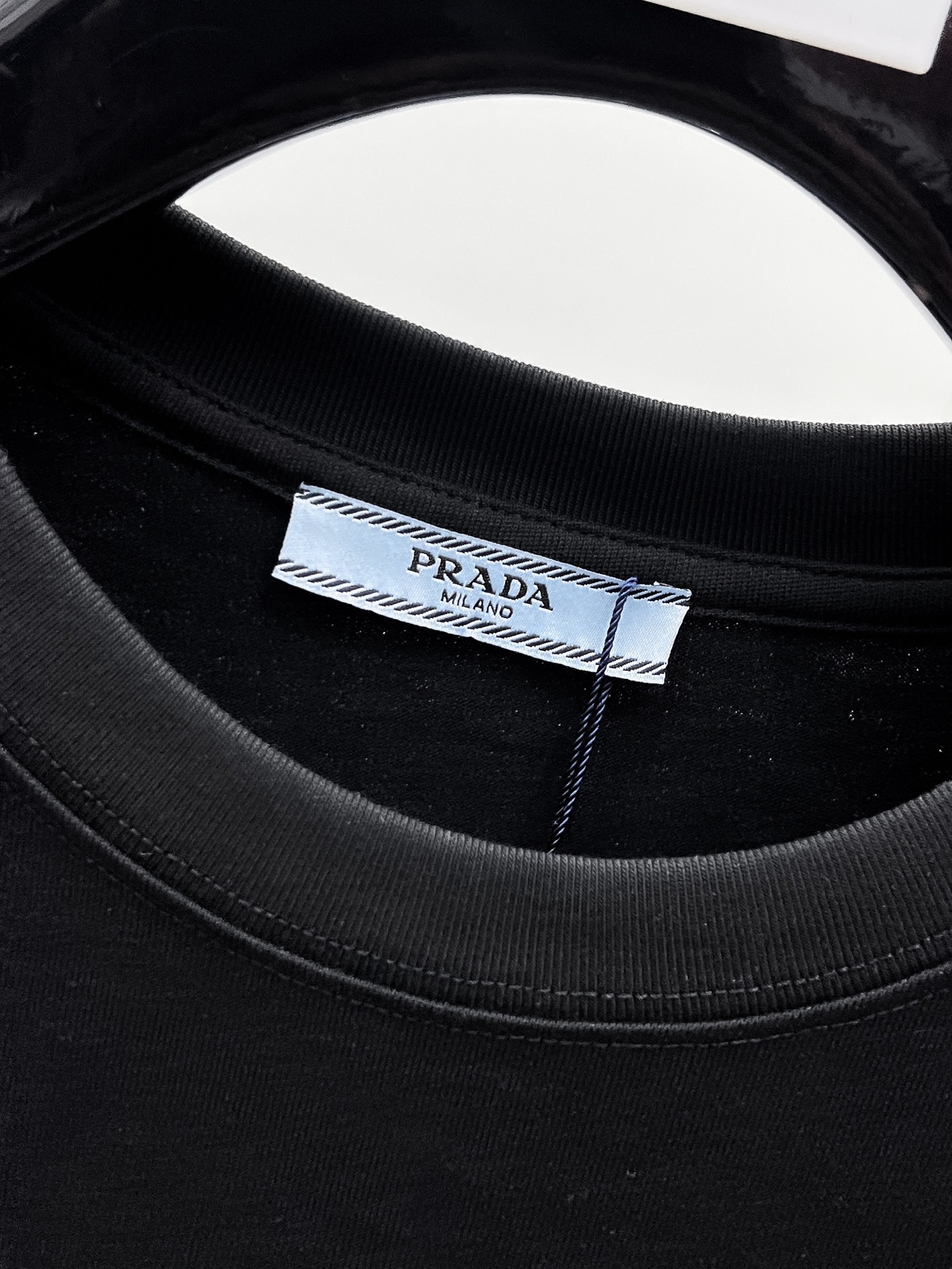 Prada Basic Clothing Cotton Black S-m-l-xl