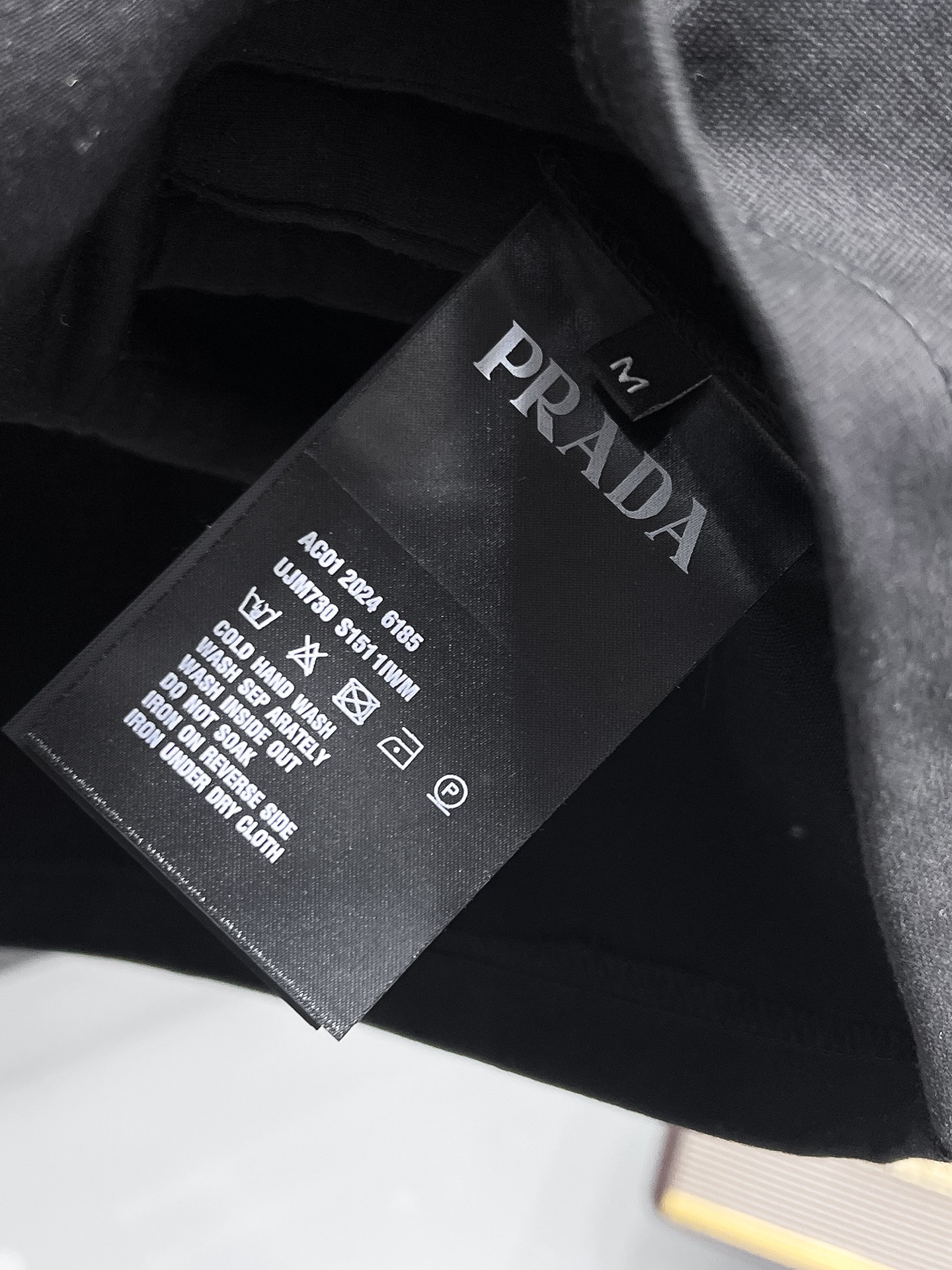 Prada Basic Clothing Cotton Black S-m-l-xl