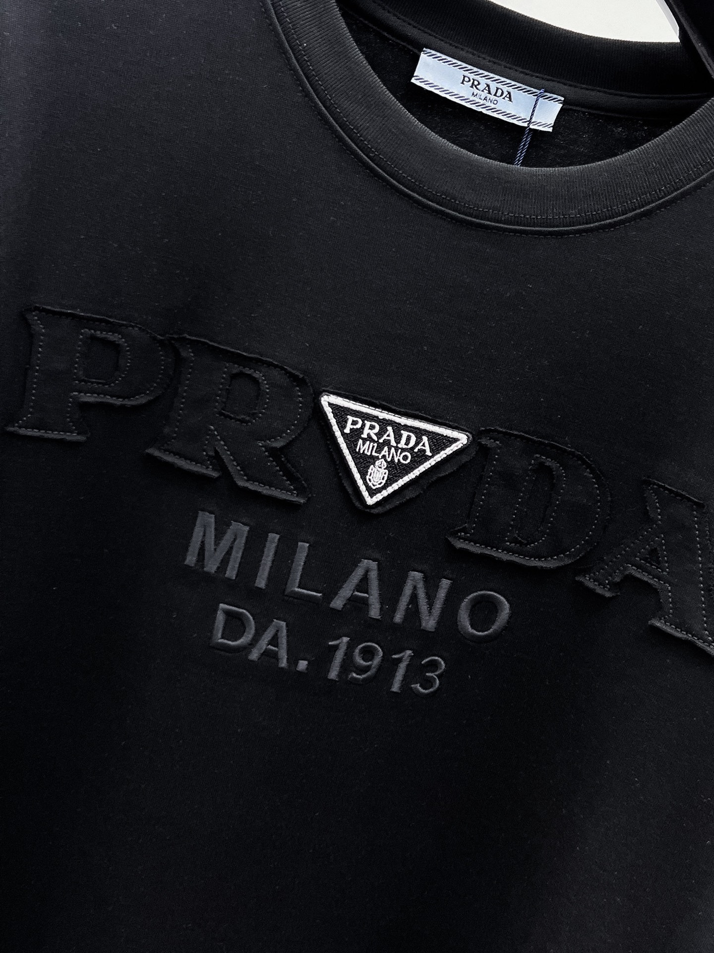 Prada Basic Clothing Cotton Black S-m-l-xl