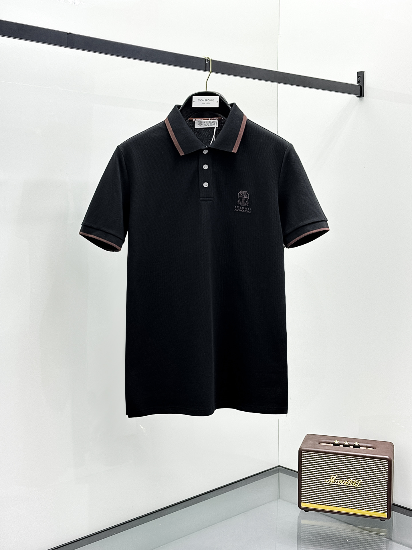 Brunello Cucinelli Male Basic Clothing Cotton Black S-m-l-xl-xxl