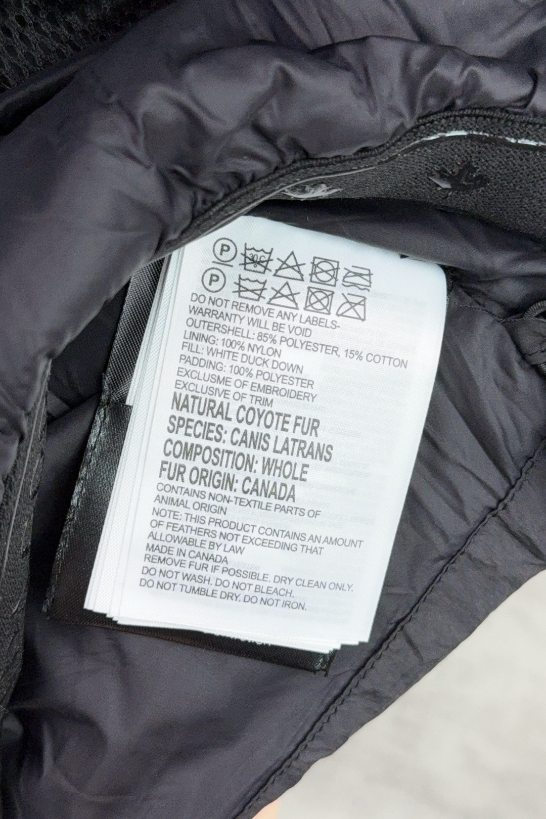 Canada Goose Female Down Jacket Goose Down Black Hooded S-m-l-xl-xxl