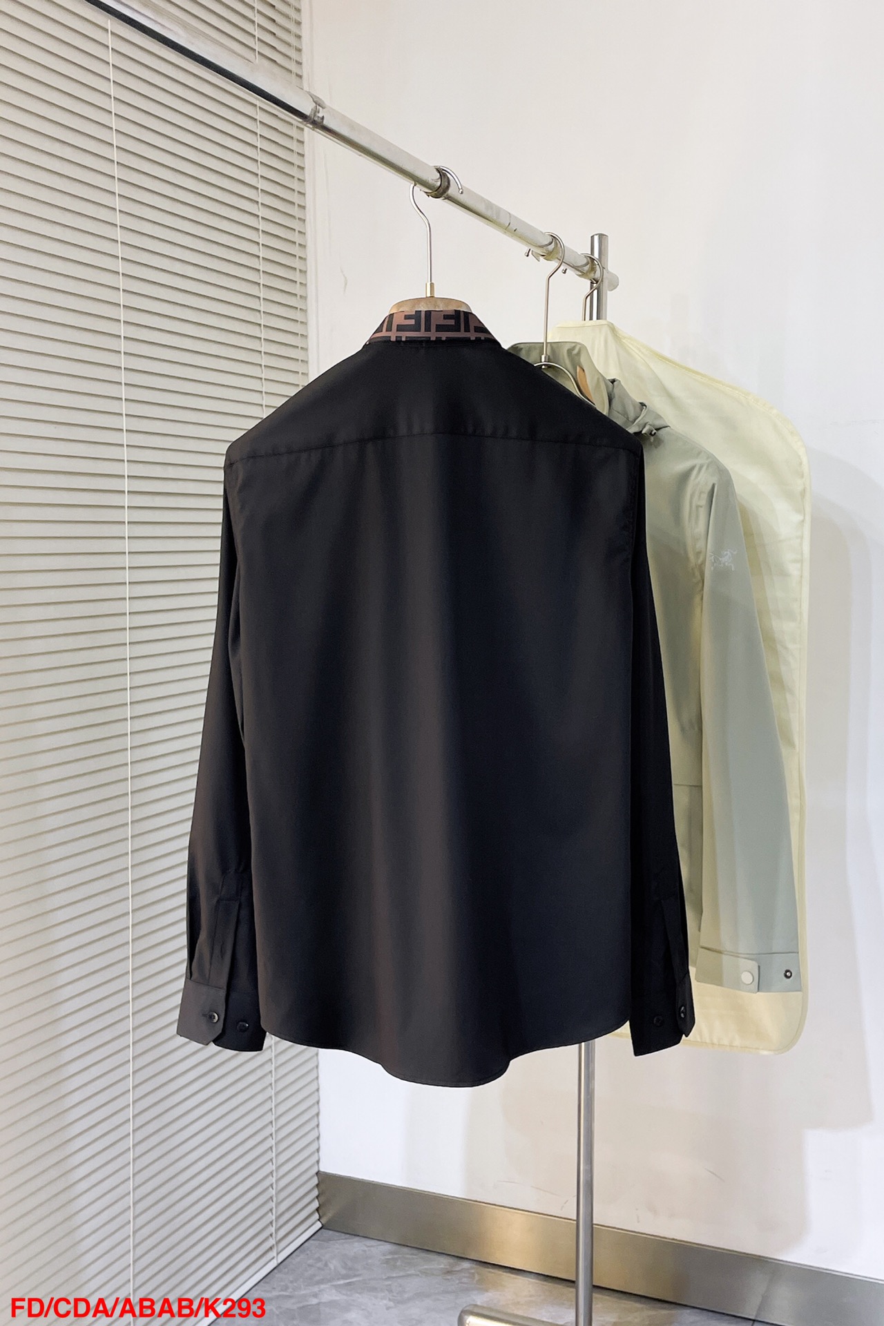 Fendi Male Shirt Cotton Black S-m-xl