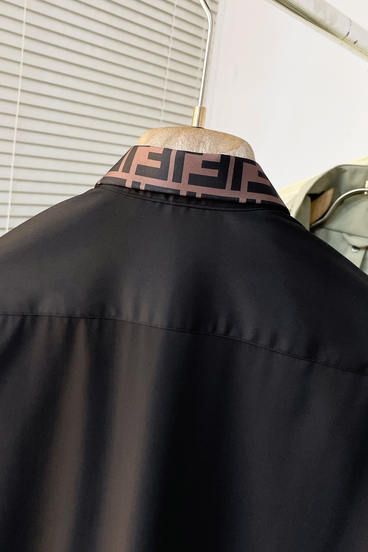 Fendi Male Shirt Cotton Black S-m-xl