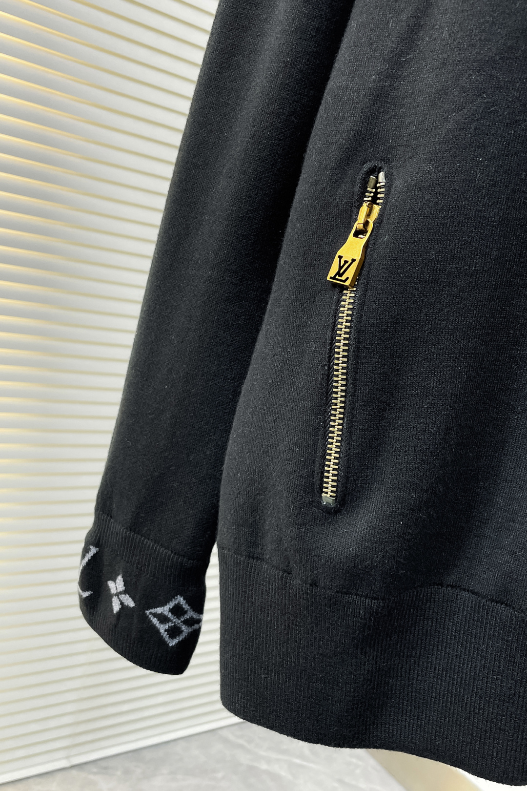 Louis Vuitton Sports Pants Knitted Black Loose Fit S-l-xxl