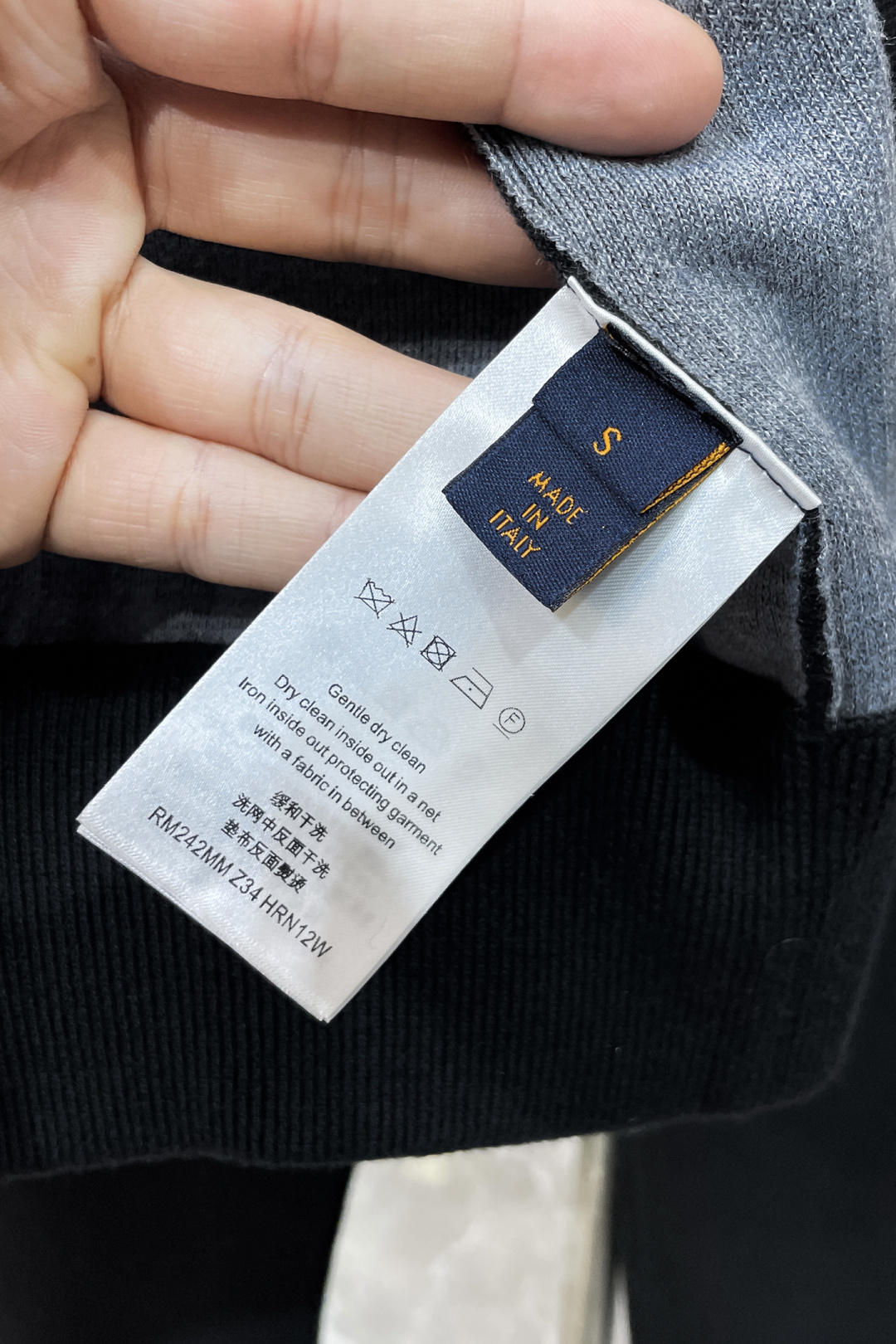 Louis Vuitton Sports Pants Knitted Black Loose Fit S-l-xxl