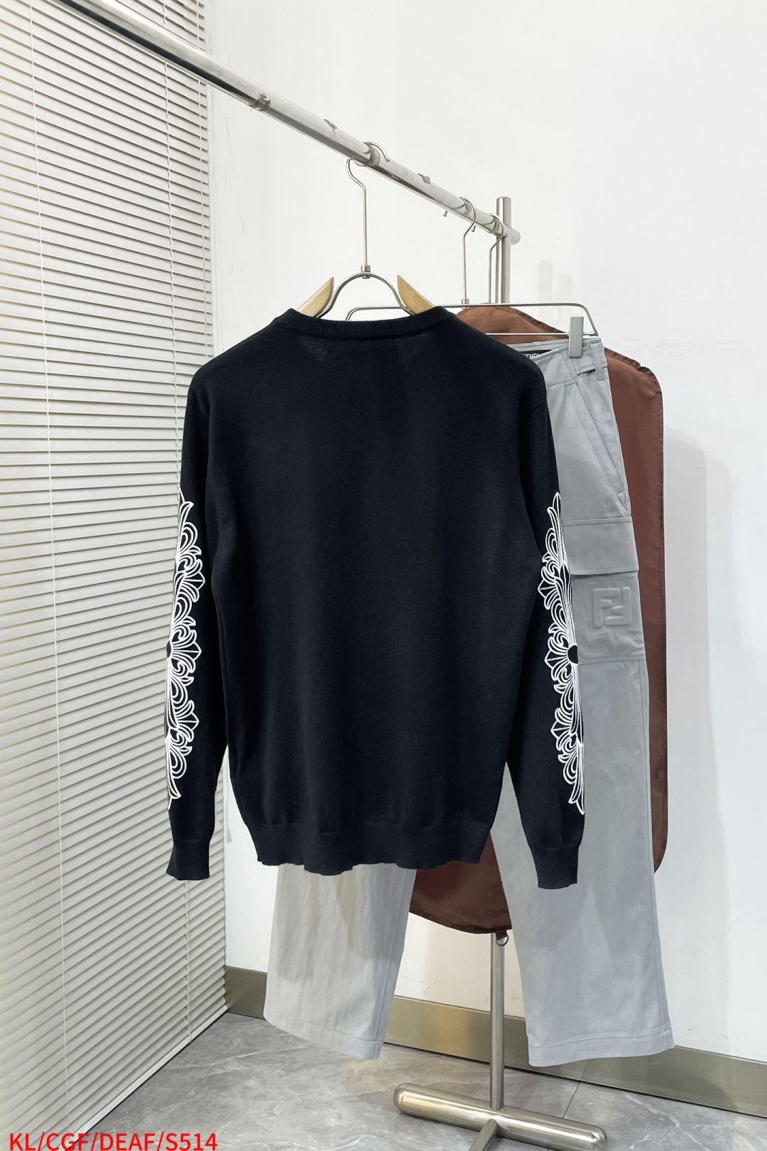 Couple Basic Clothing Wool Black Loose Fit S-m-l-xl