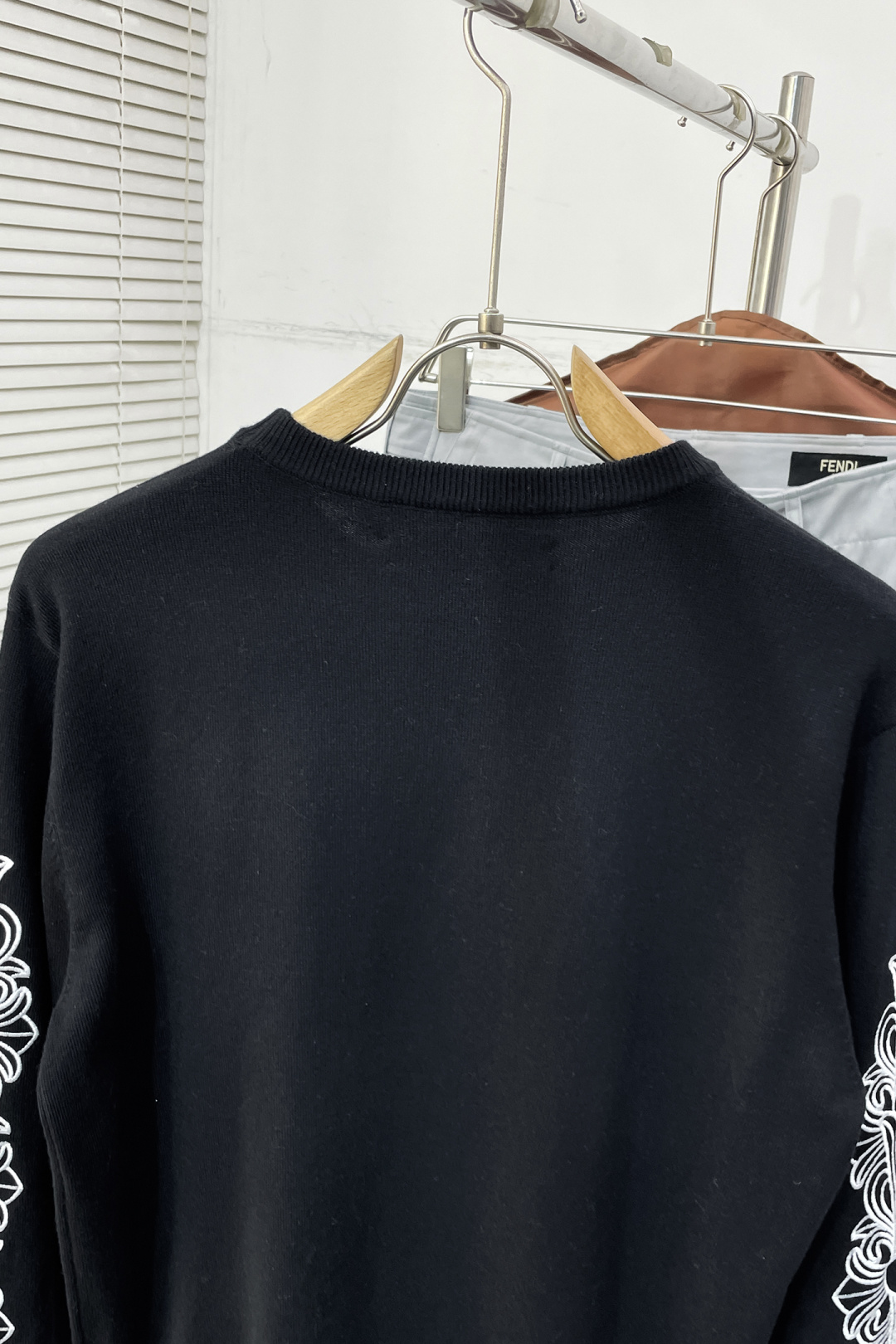 Couple Basic Clothing Wool Black Loose Fit S-m-l-xl