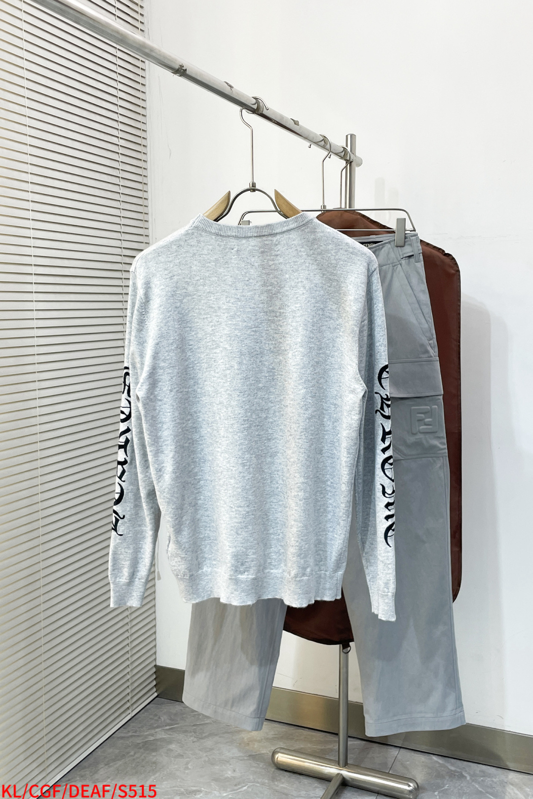 Couple Basic Clothing Wool Gray Loose Fit S-m-l-xl