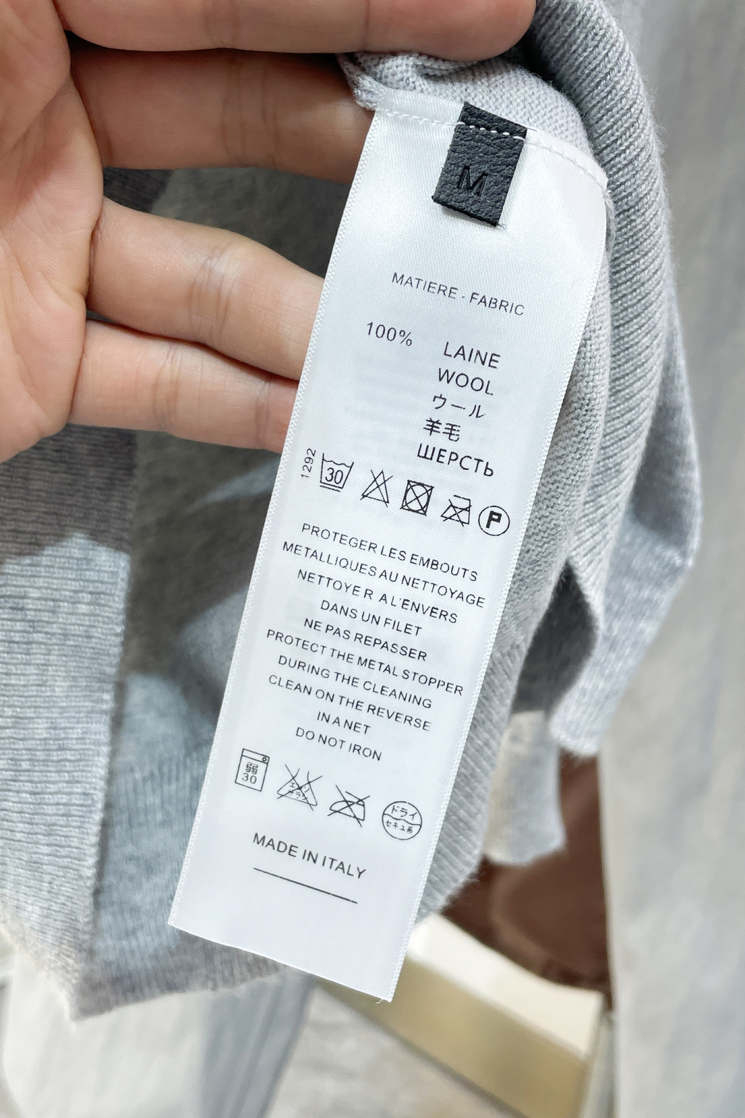 Couple Basic Clothing Wool Gray Loose Fit S-m-l-xl