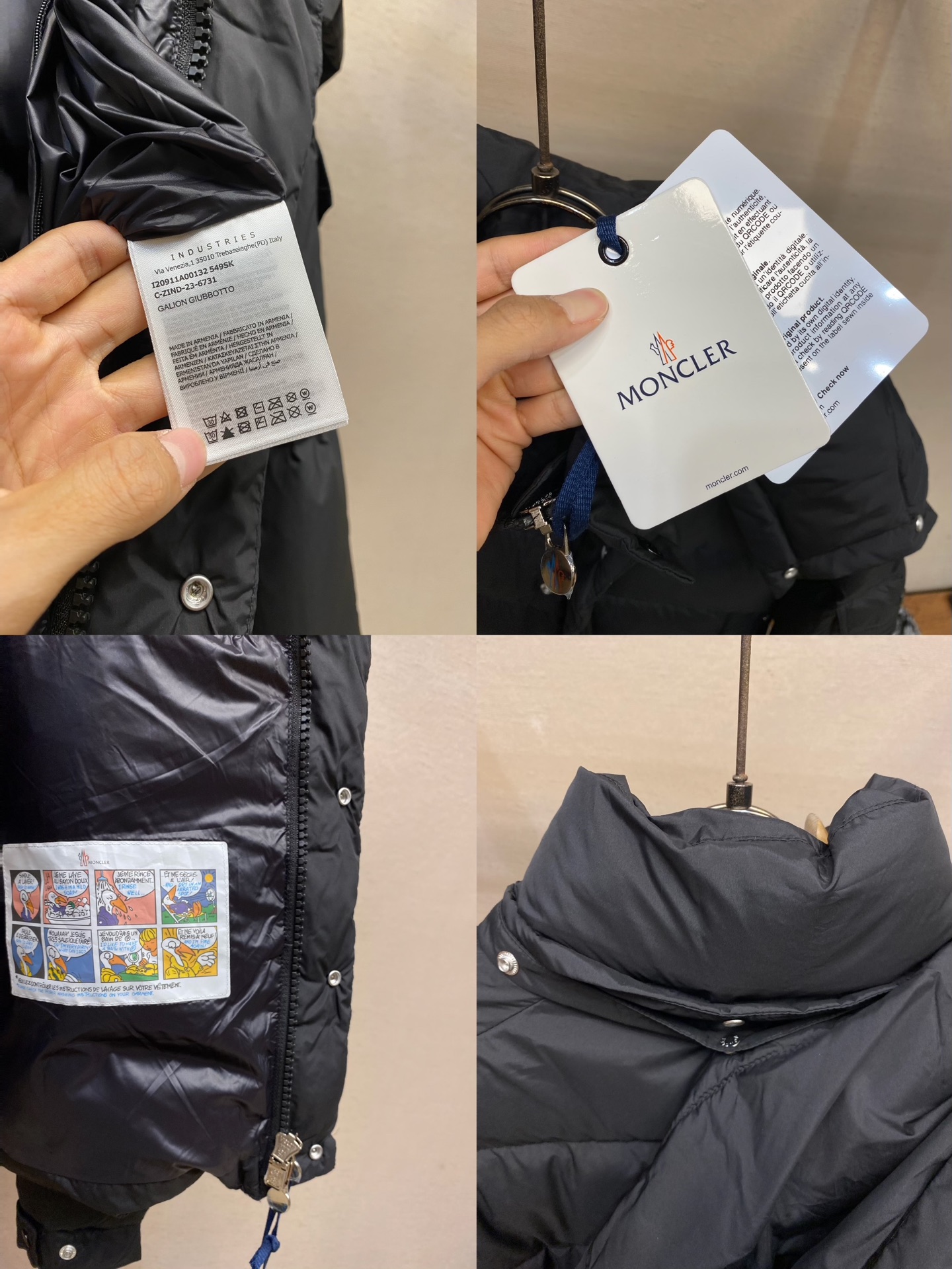 Moncler Male Down Jacket White Duck Down Hooded S-m-l