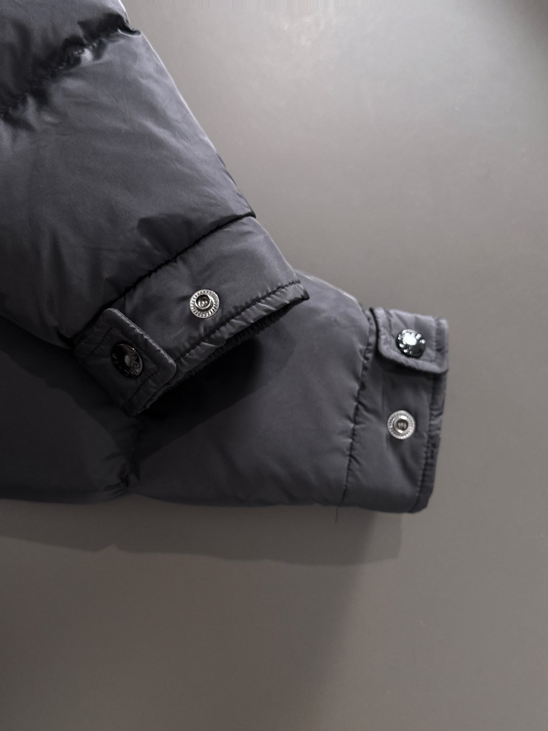 Male Down Jacket White Duck Down Black Hooded M-l