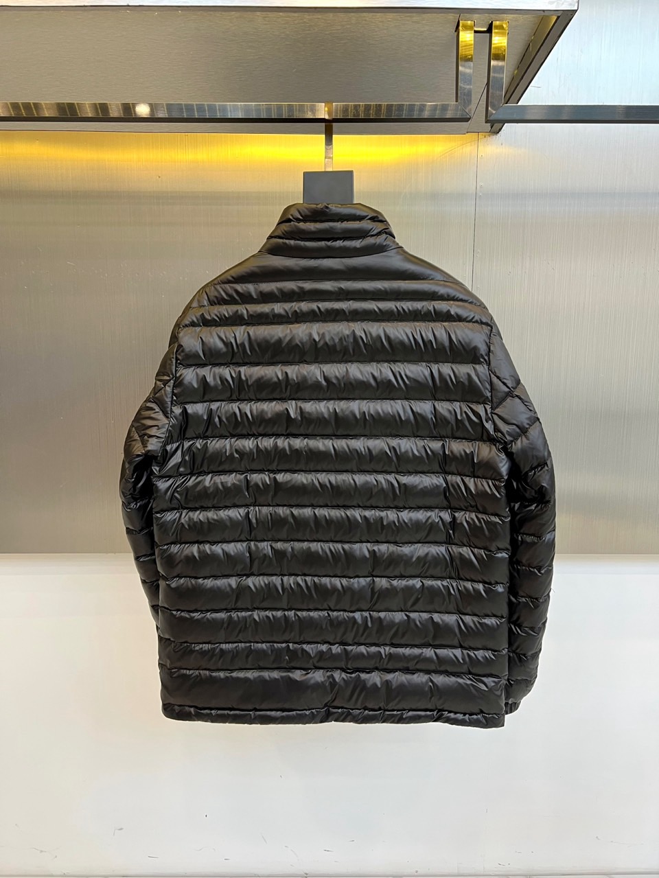 Moncler Down Jacket Goose Down Gray M-l