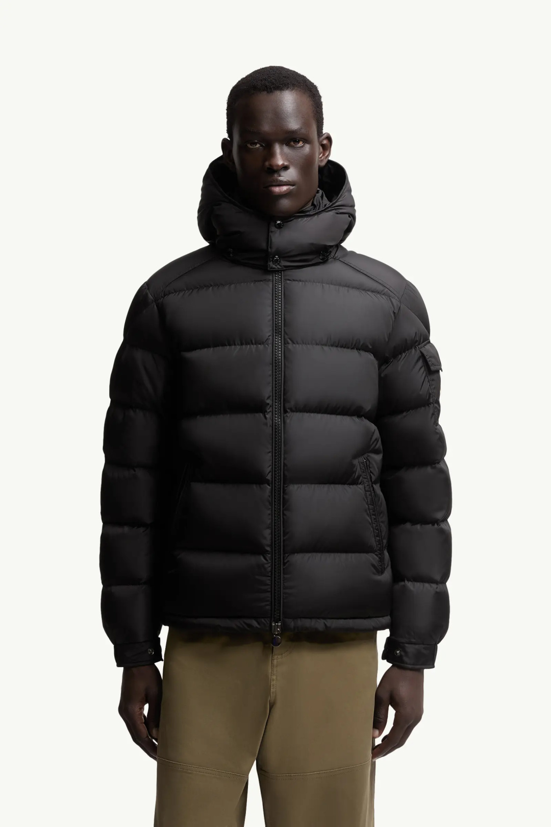 Moncler Couple Down Jacket Wool Hooded M