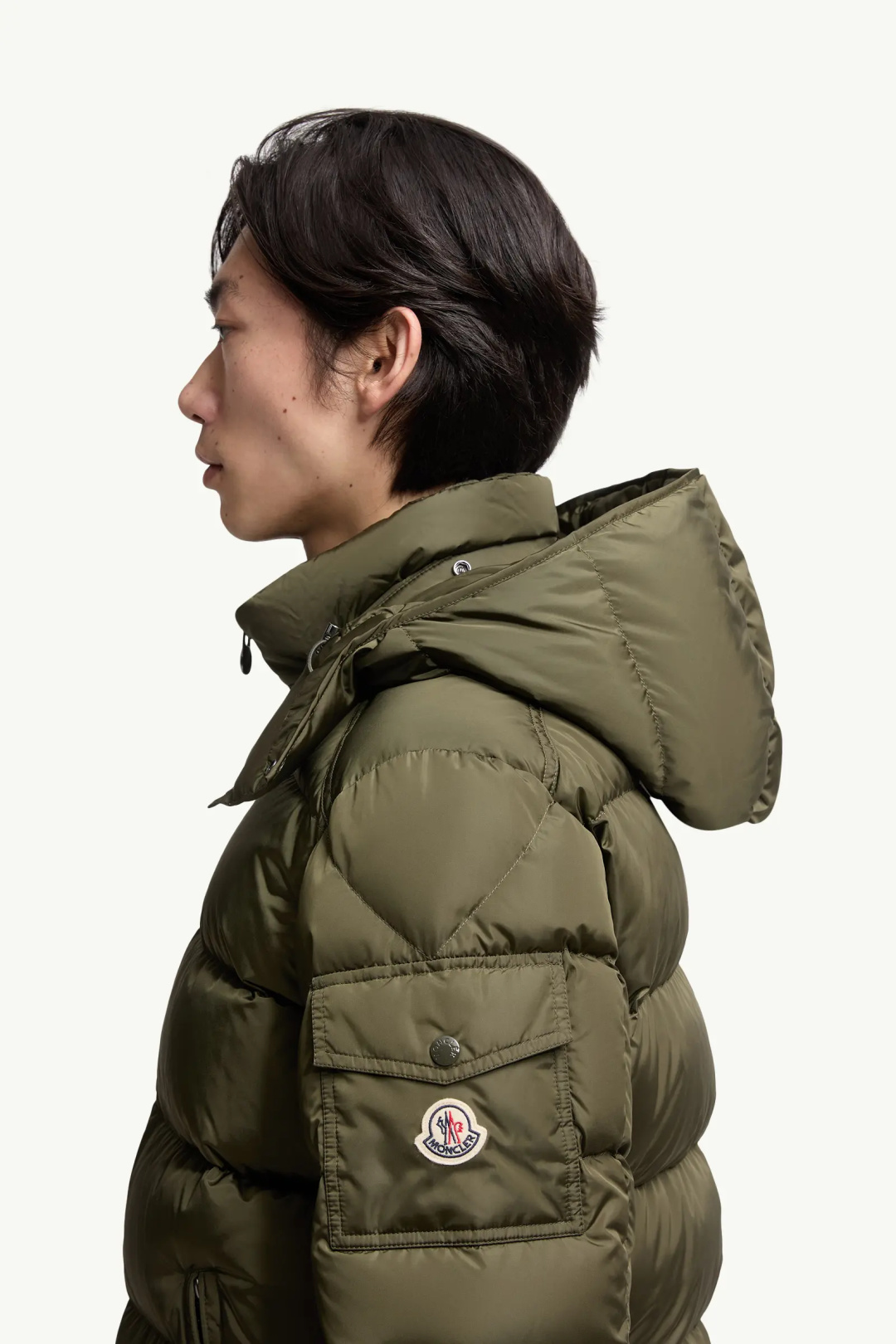 Moncler Couple Down Jacket Wool Hooded M