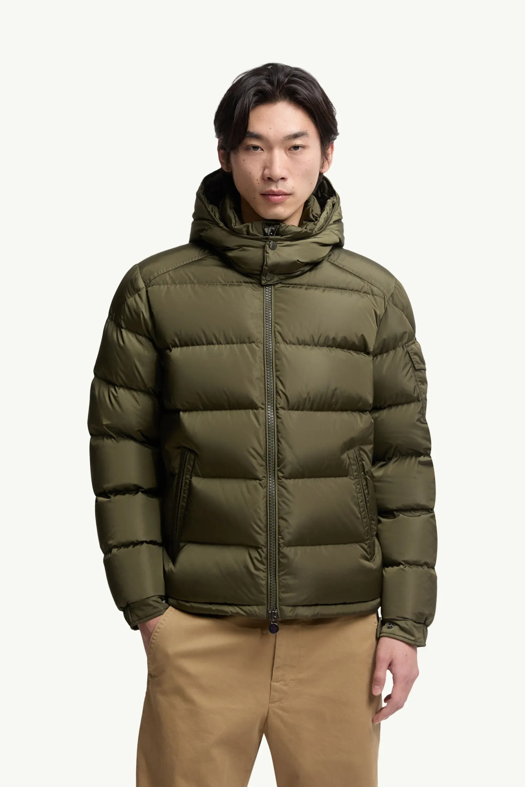 Moncler Couple Down Jacket Wool Hooded M