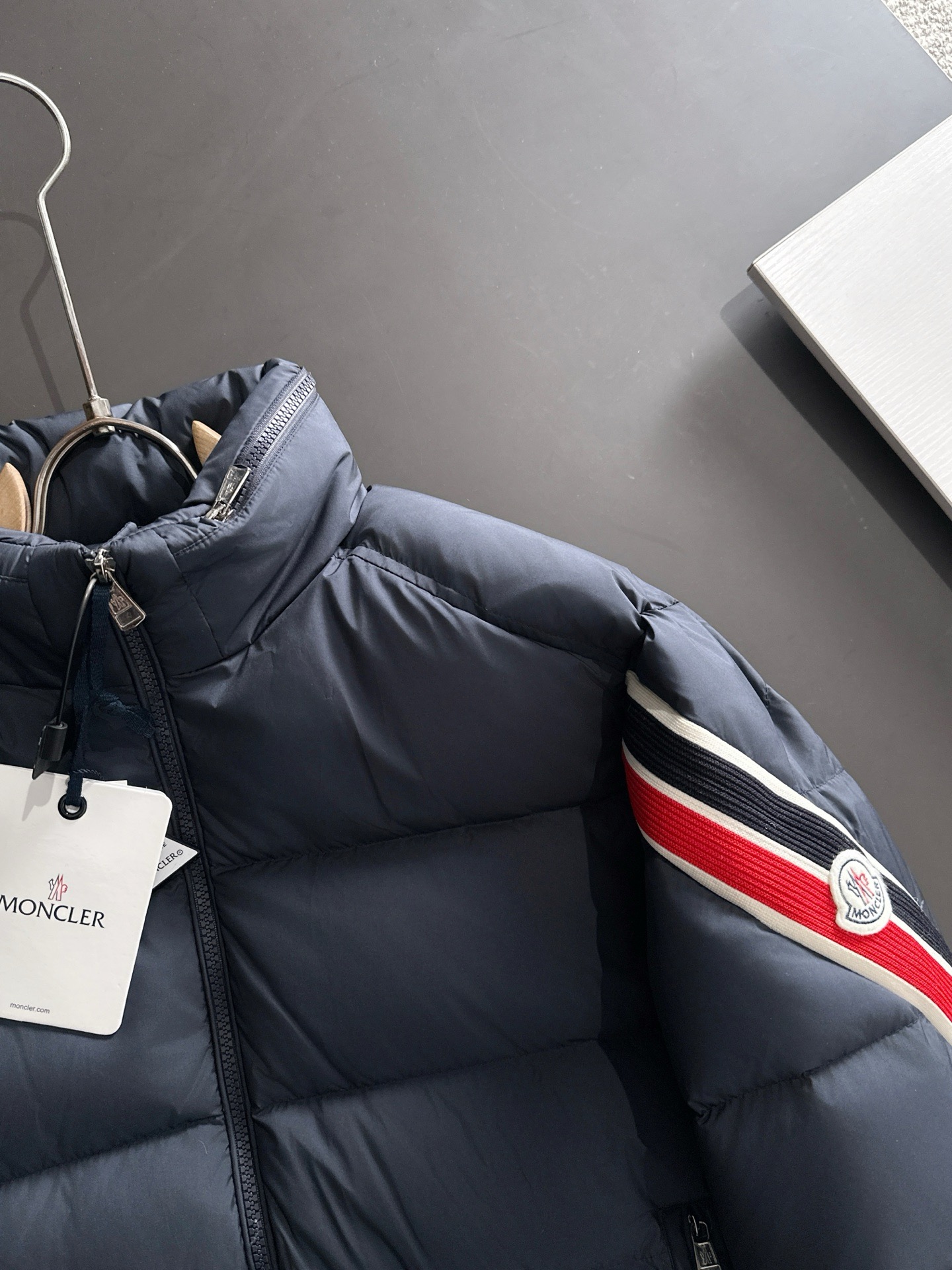 Moncler Couple Down Jacket White Duck Down Black Couple Style S-m-l