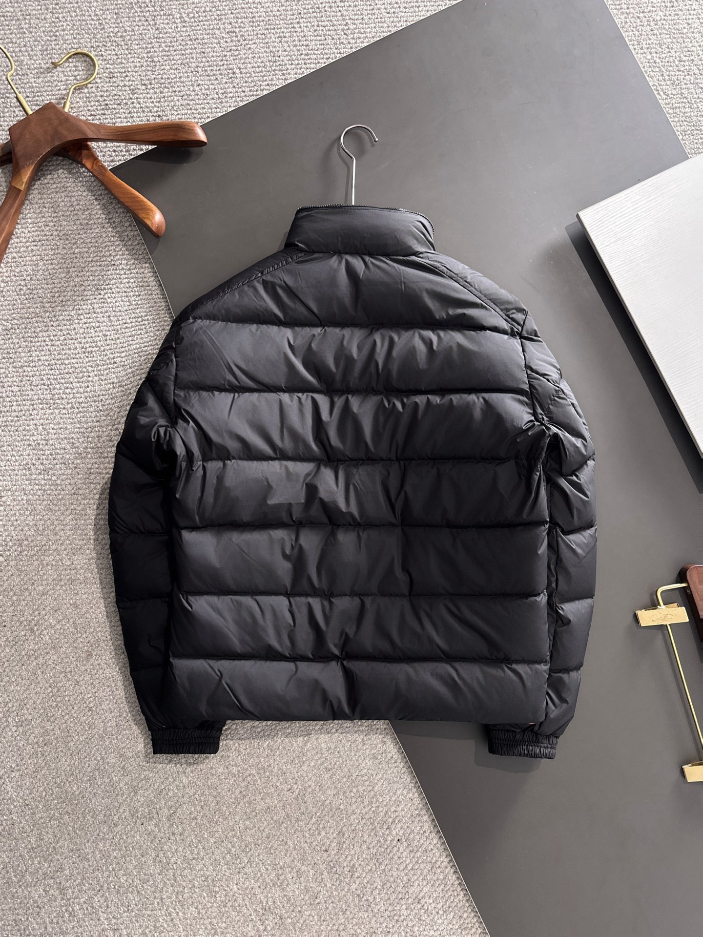 Moncler Couple Down Jacket White Duck Down Black Couple Style S-m-l