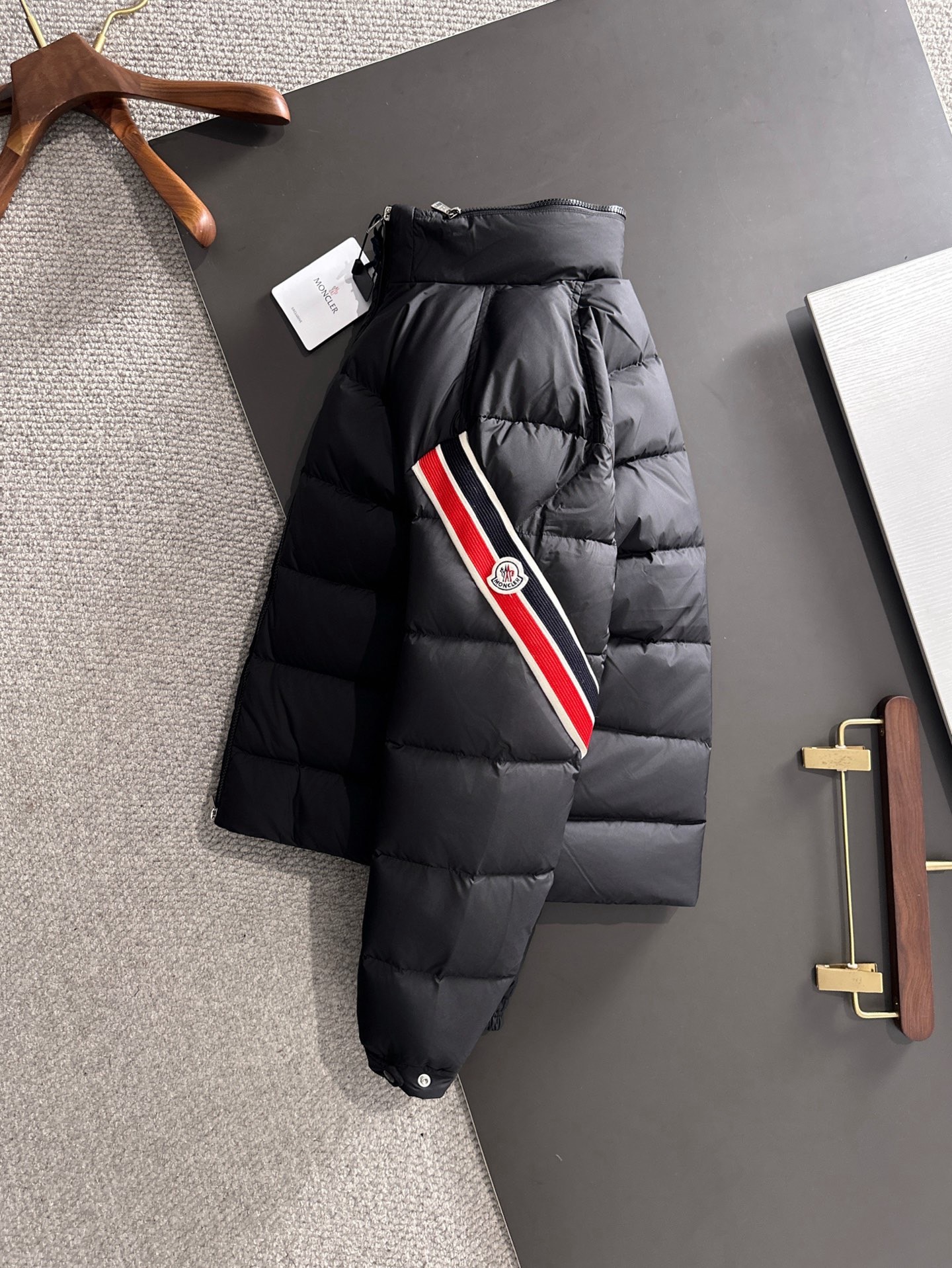 Moncler Couple Down Jacket White Duck Down Black Couple Style S-m-l