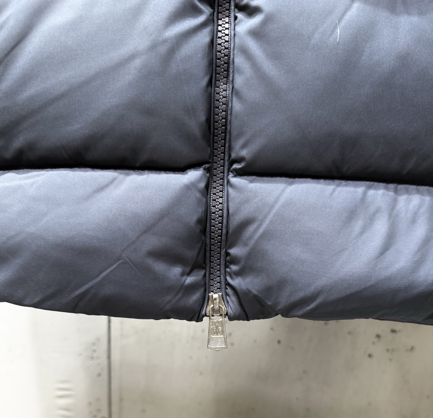 Moncler Male Basic Clothing White Duck Down Black Striped S-m-l